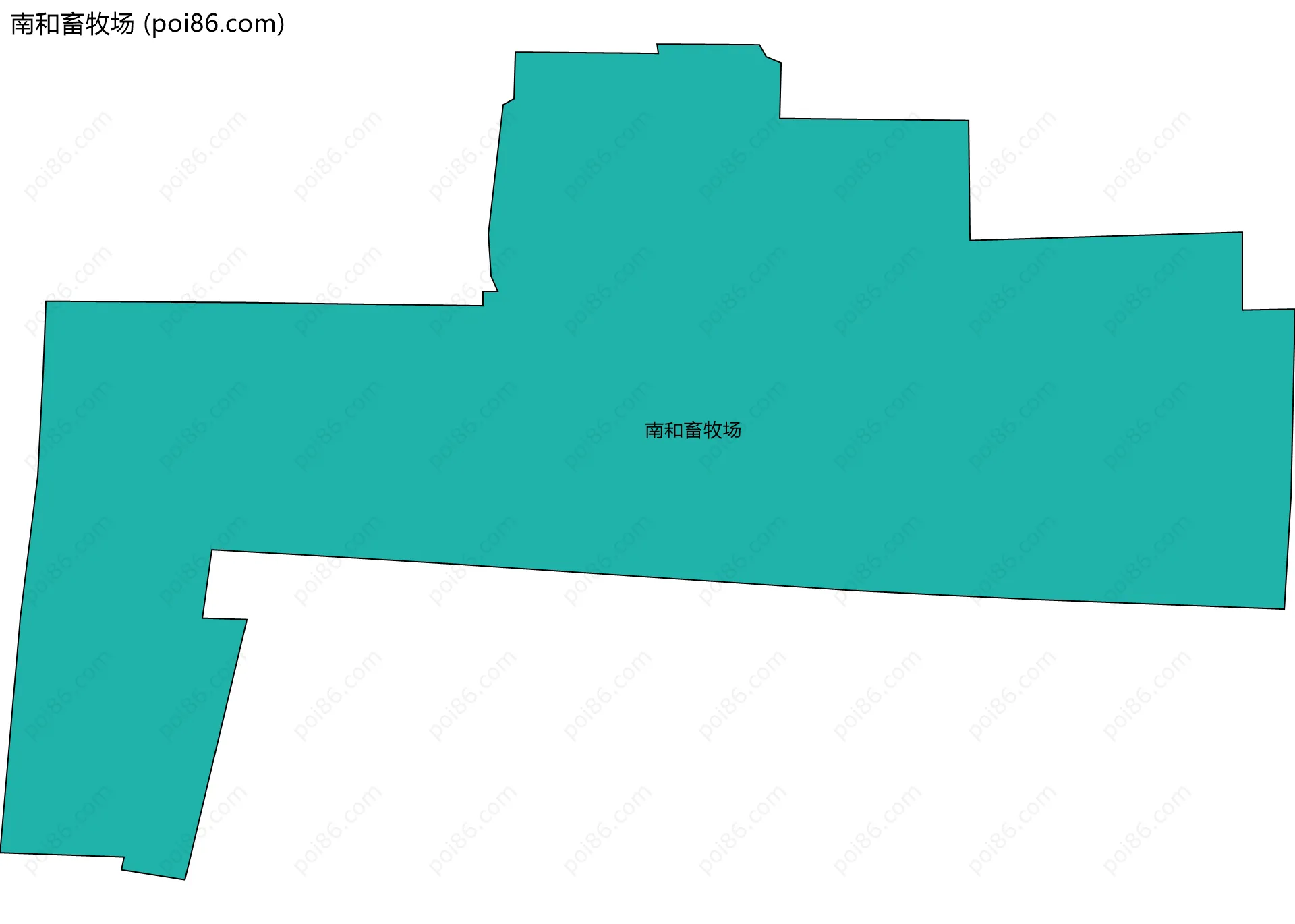 南和畜牧场边界地图