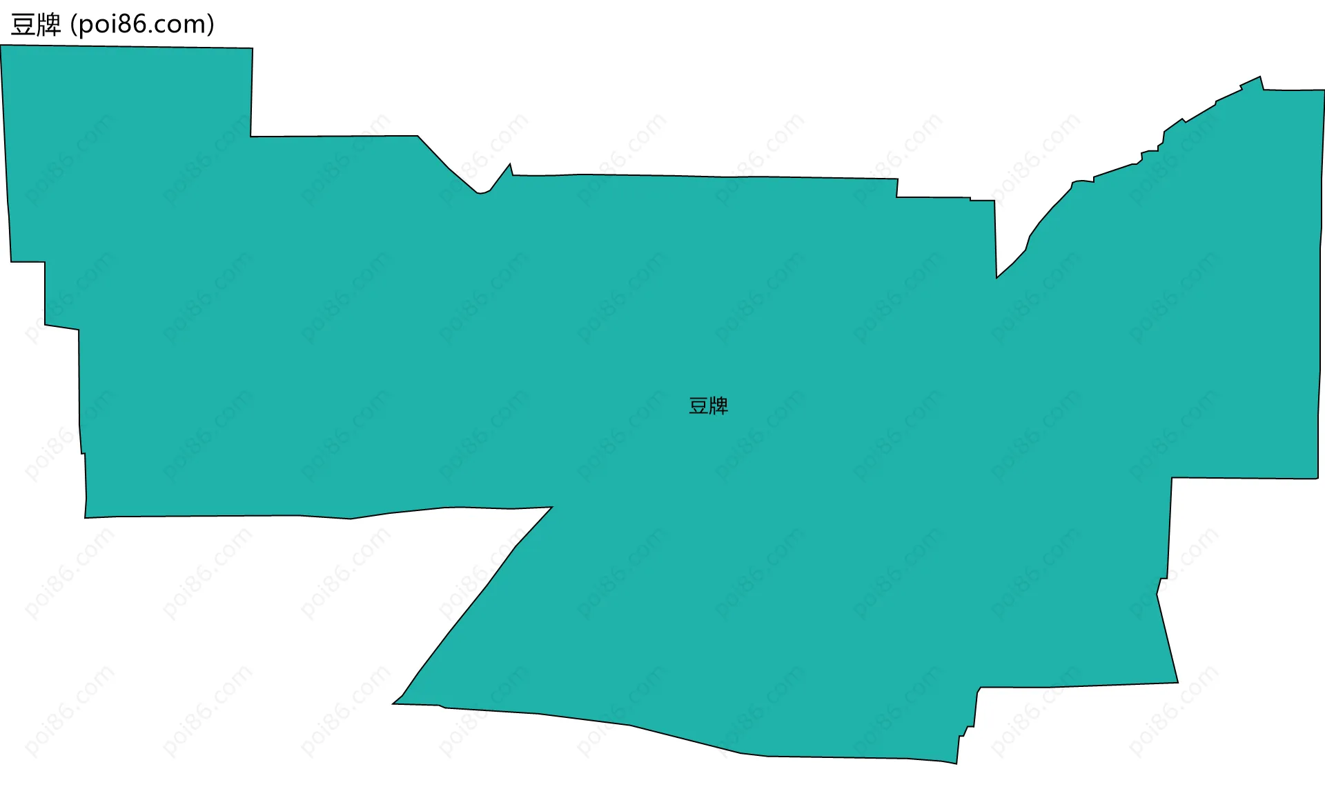 豆牌边界地图