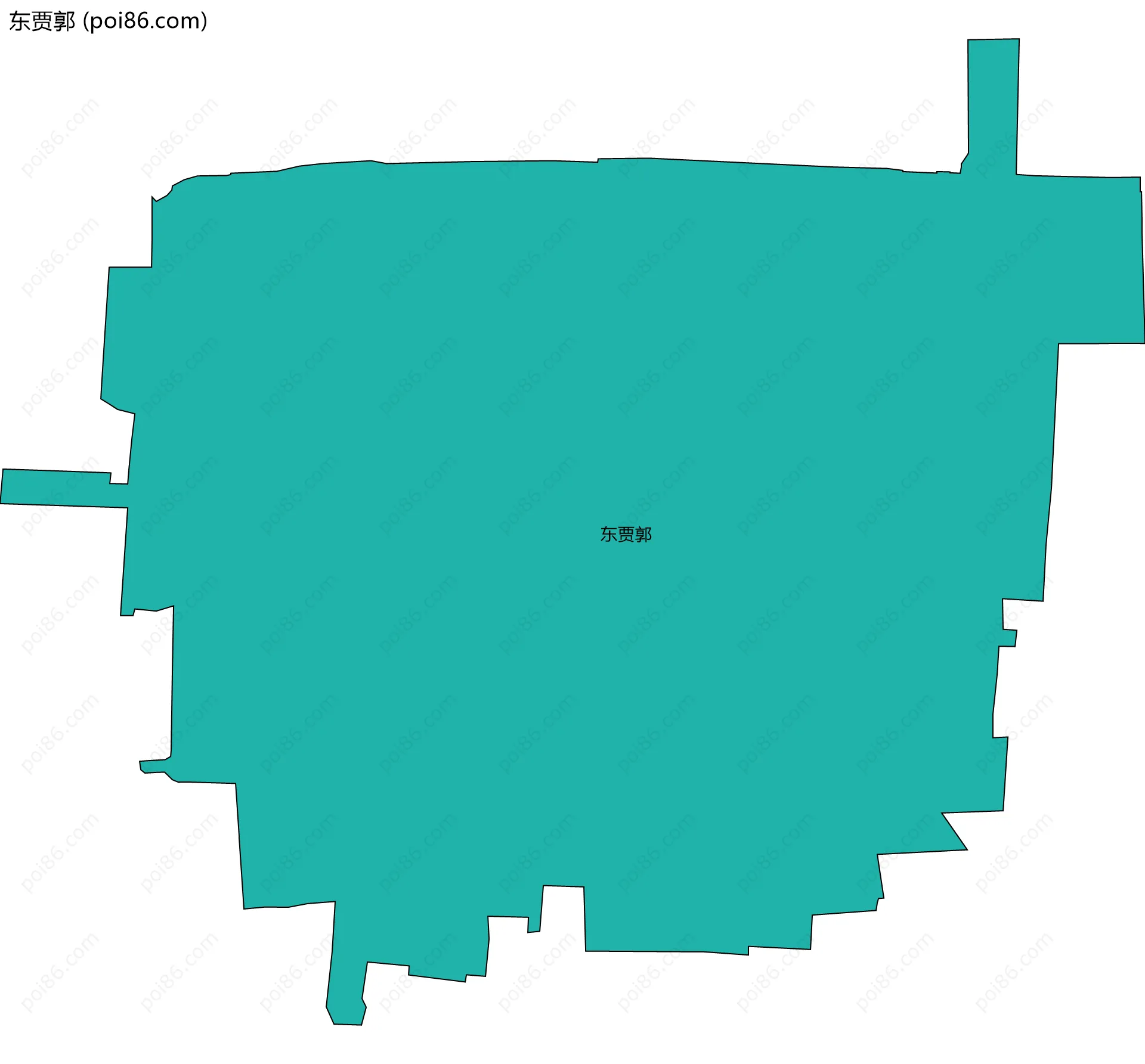 东贾郭边界地图