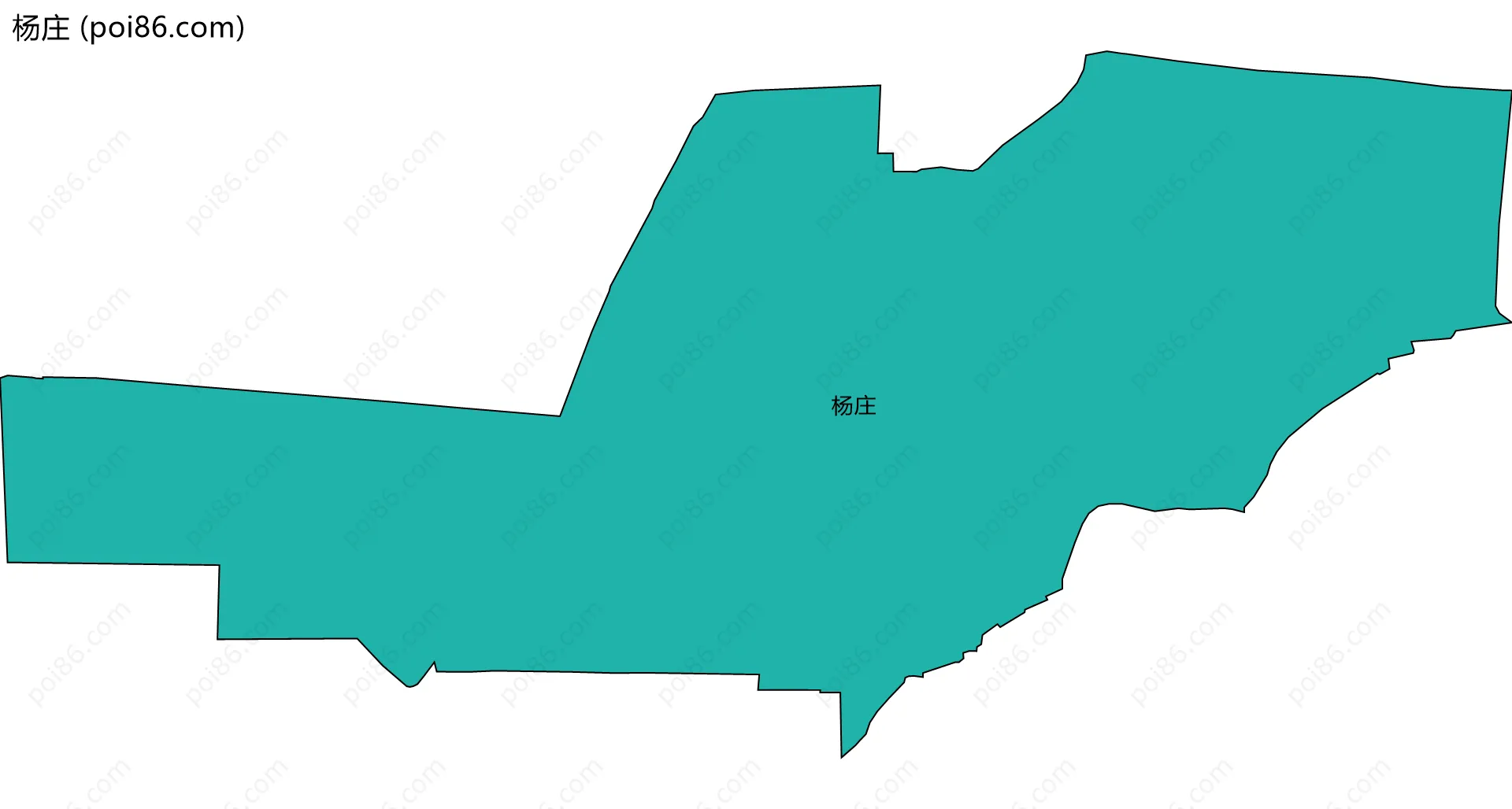 杨庄边界地图