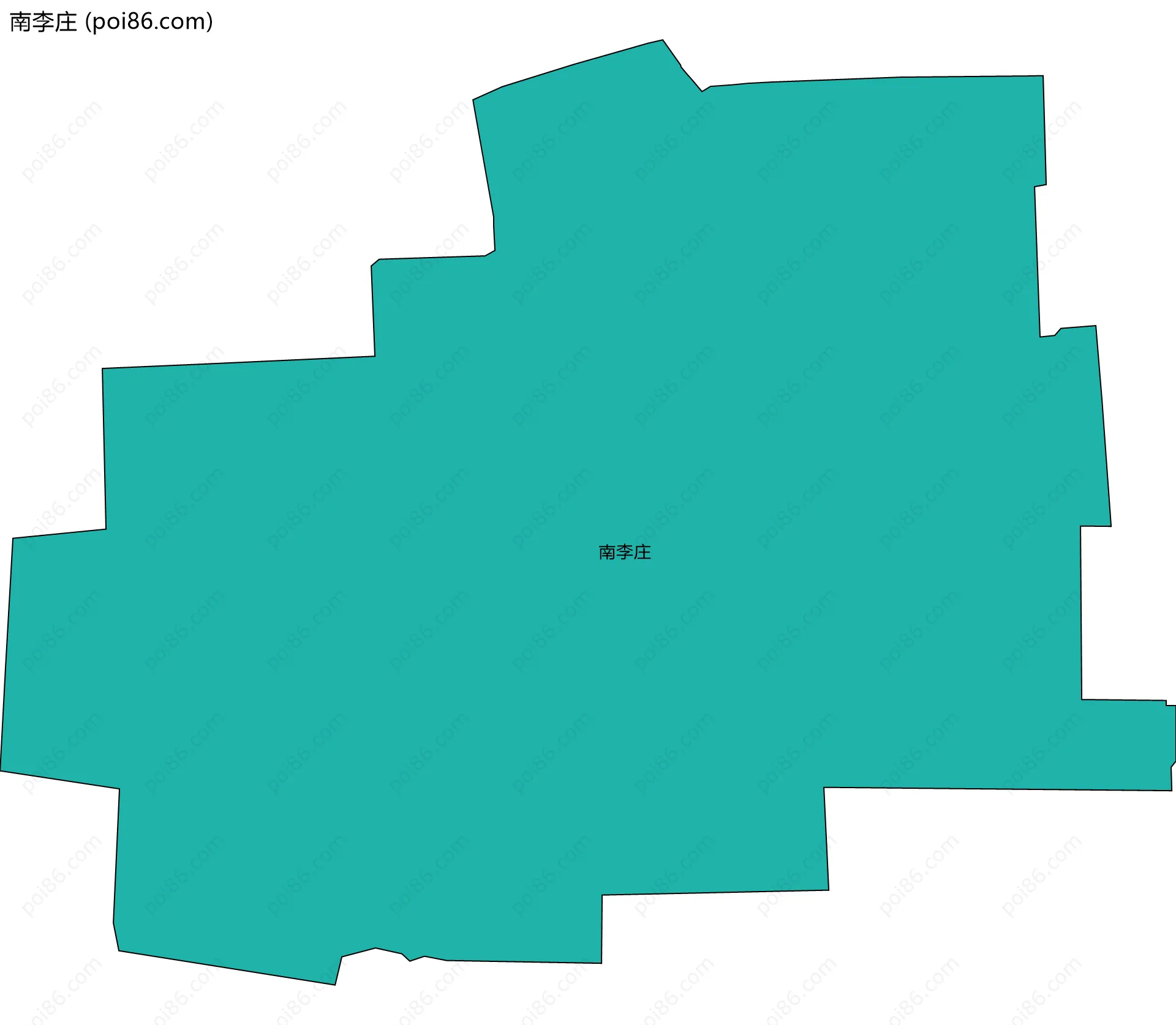 南李庄边界地图