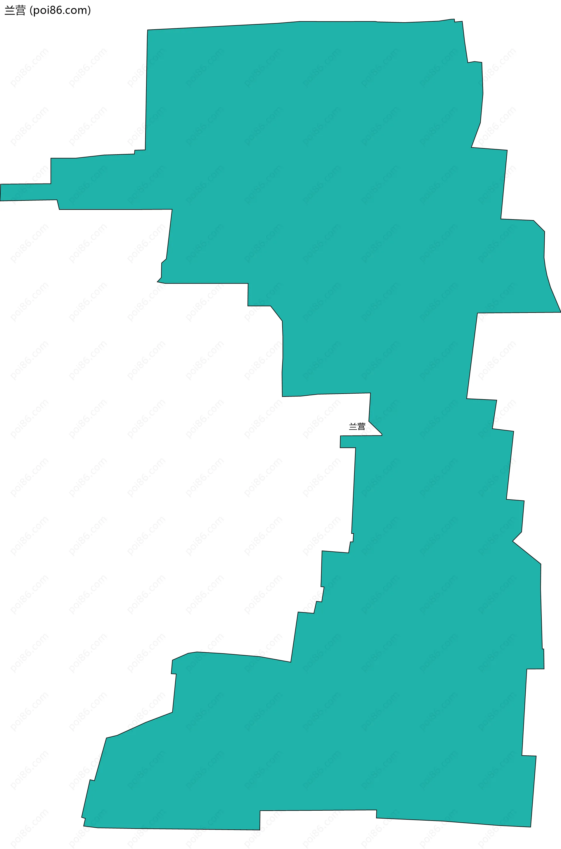兰营边界地图