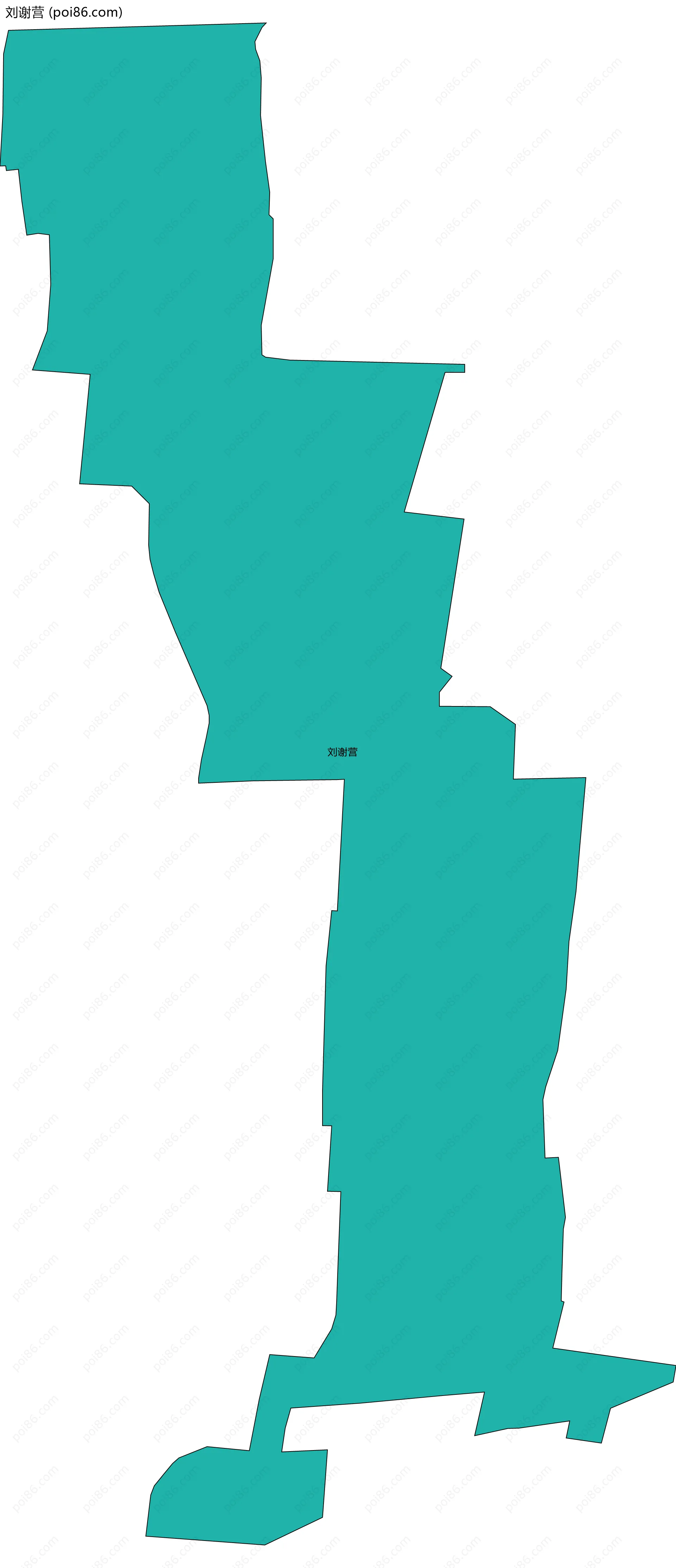 刘谢营边界地图