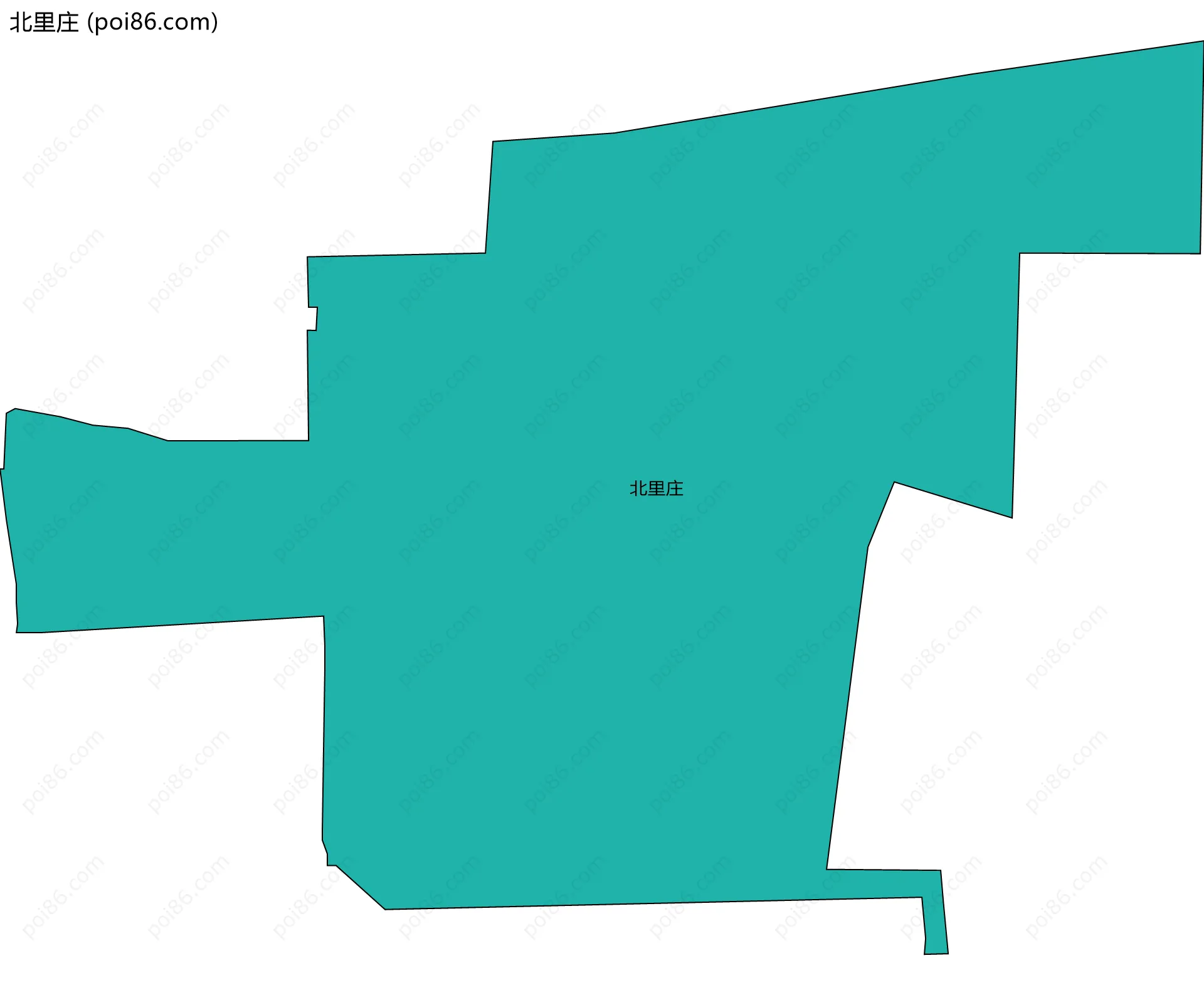 北里庄边界地图