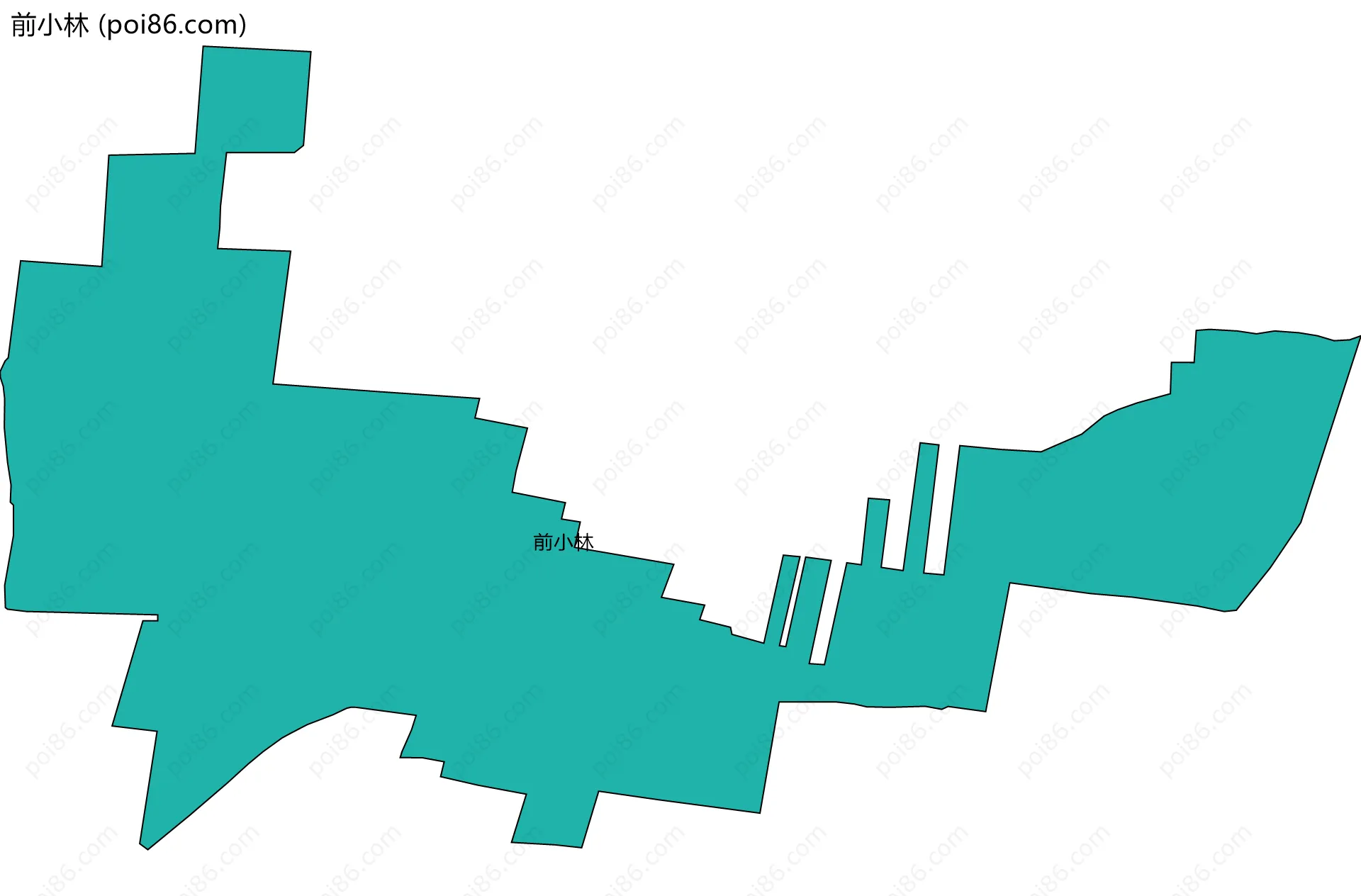 前小林边界地图