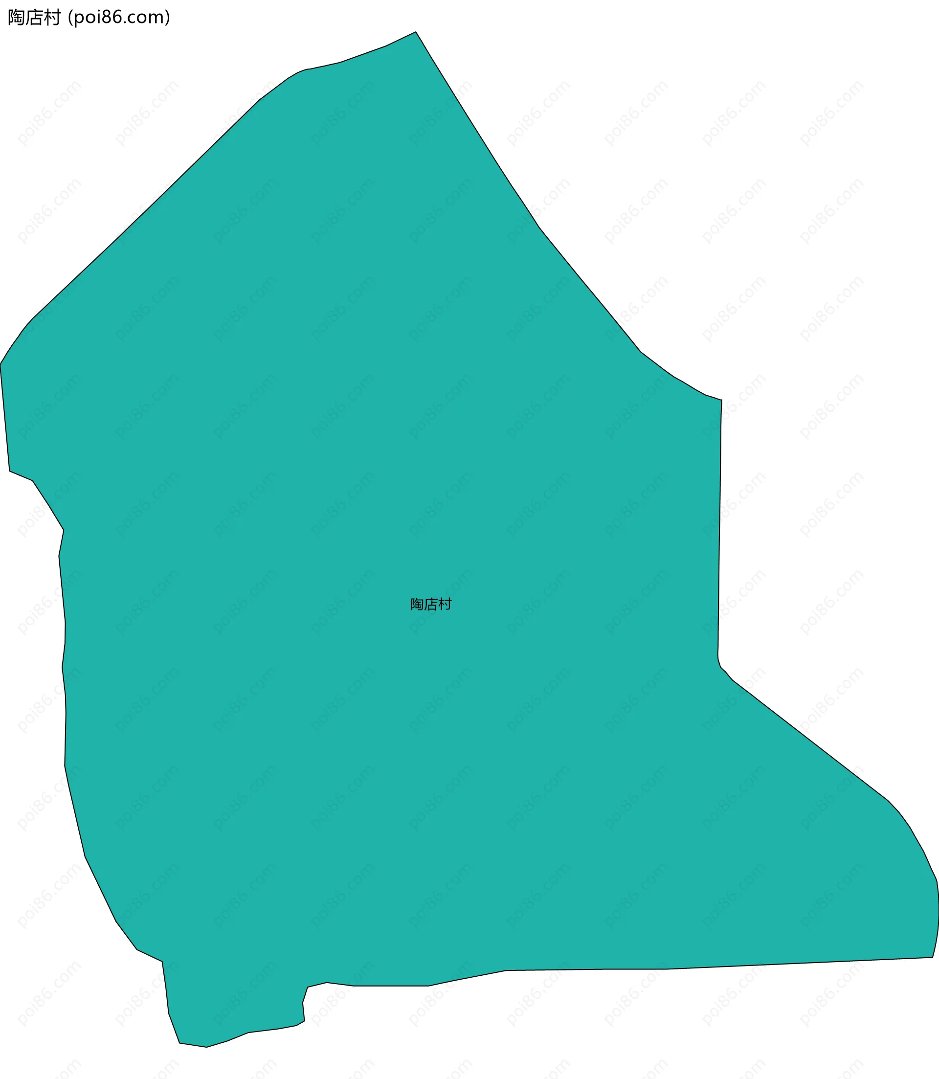 陶店村边界地图