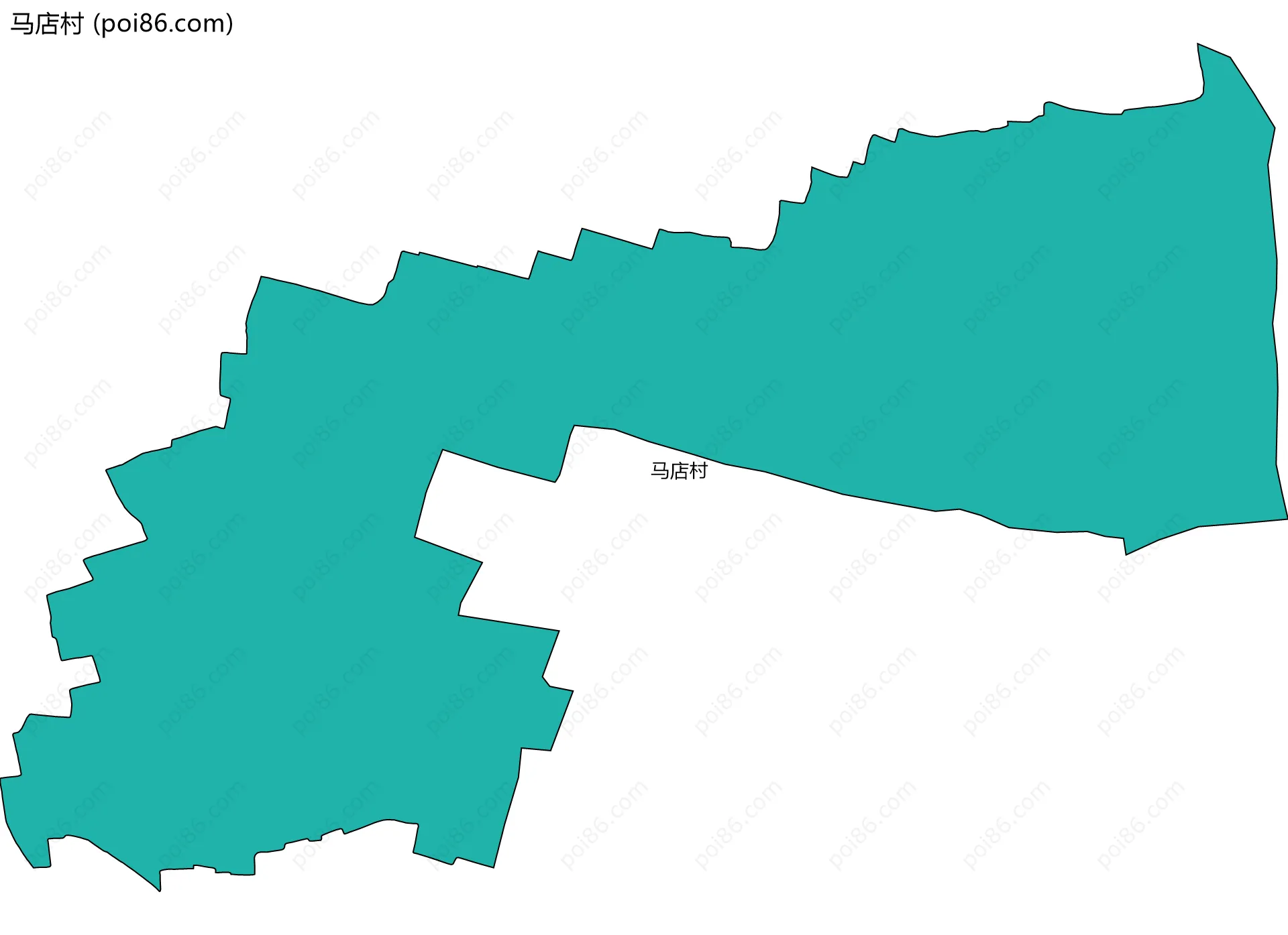 马店村边界地图