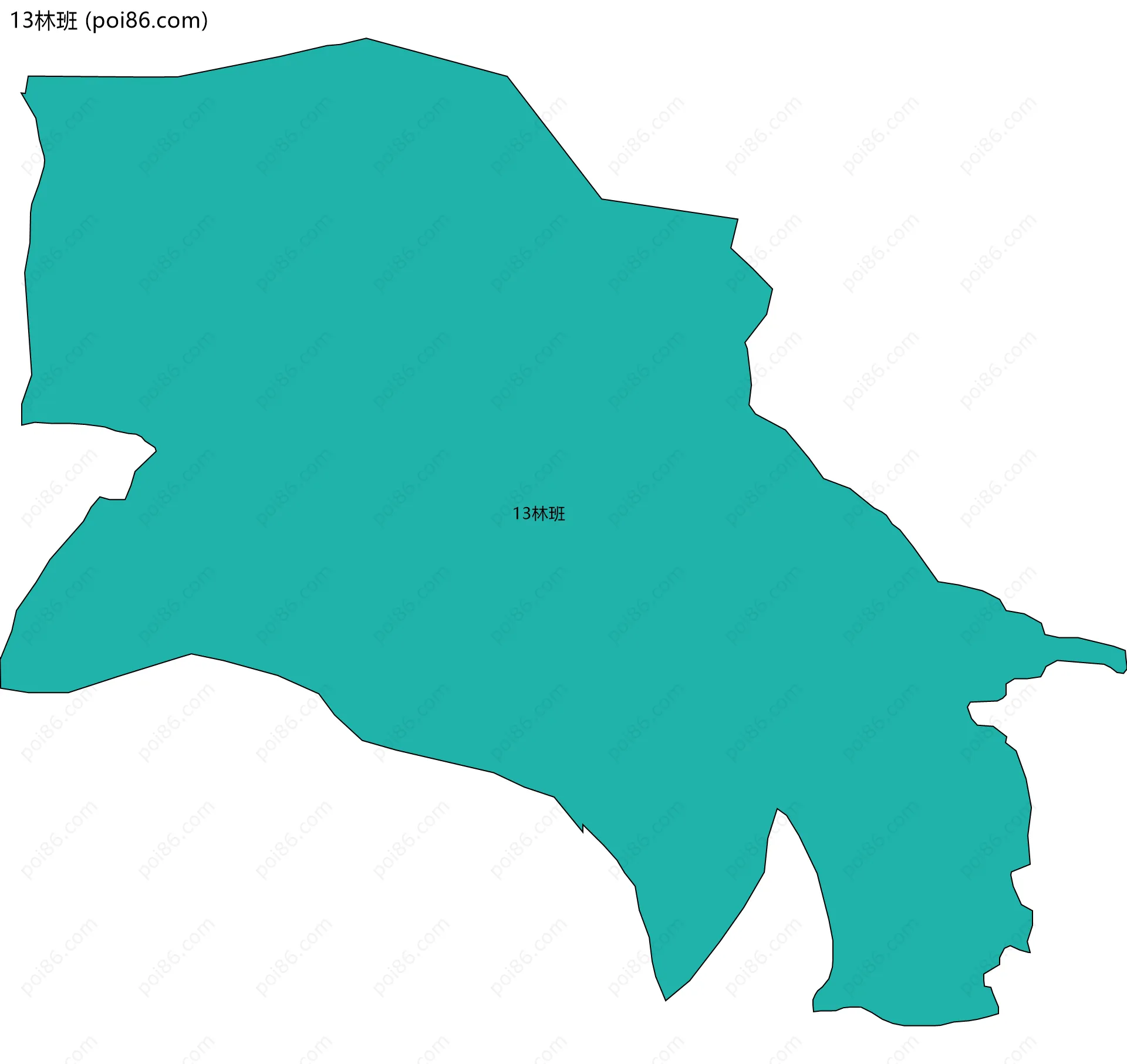 13林班边界地图