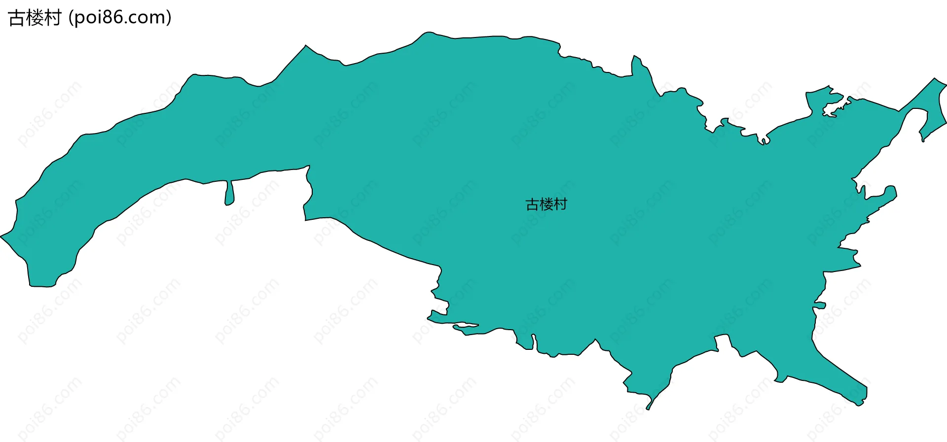 古楼村边界地图