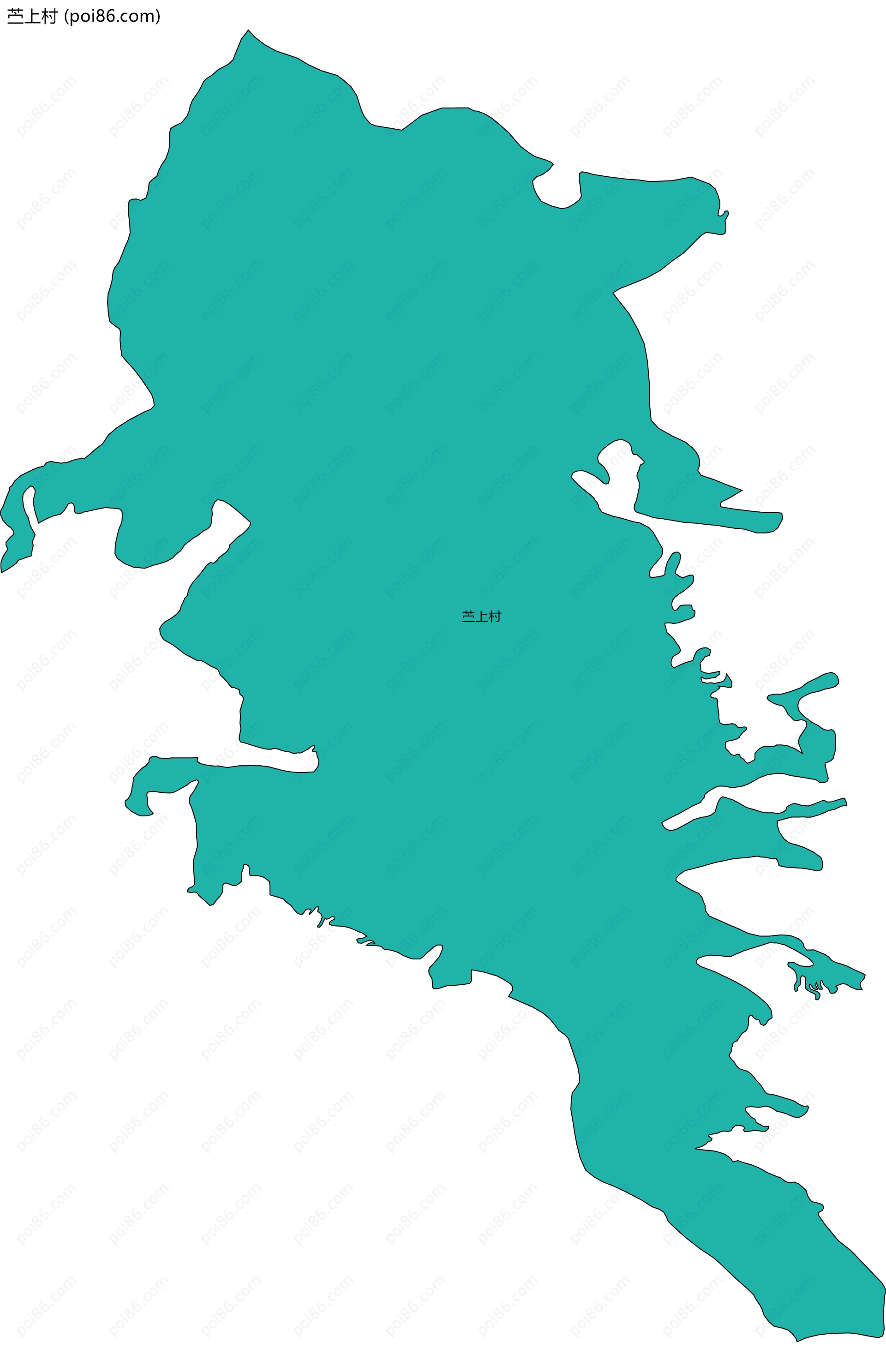 苎上村边界地图