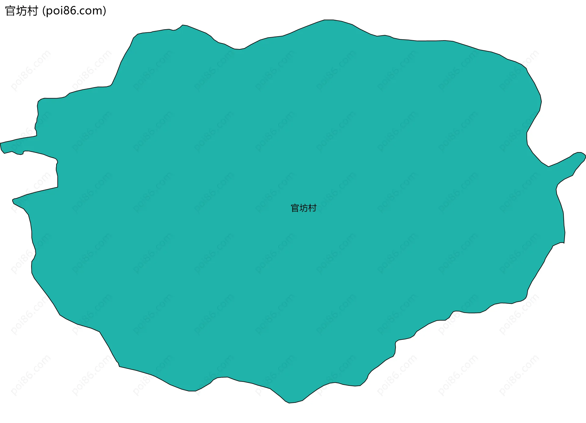 官坊村边界地图