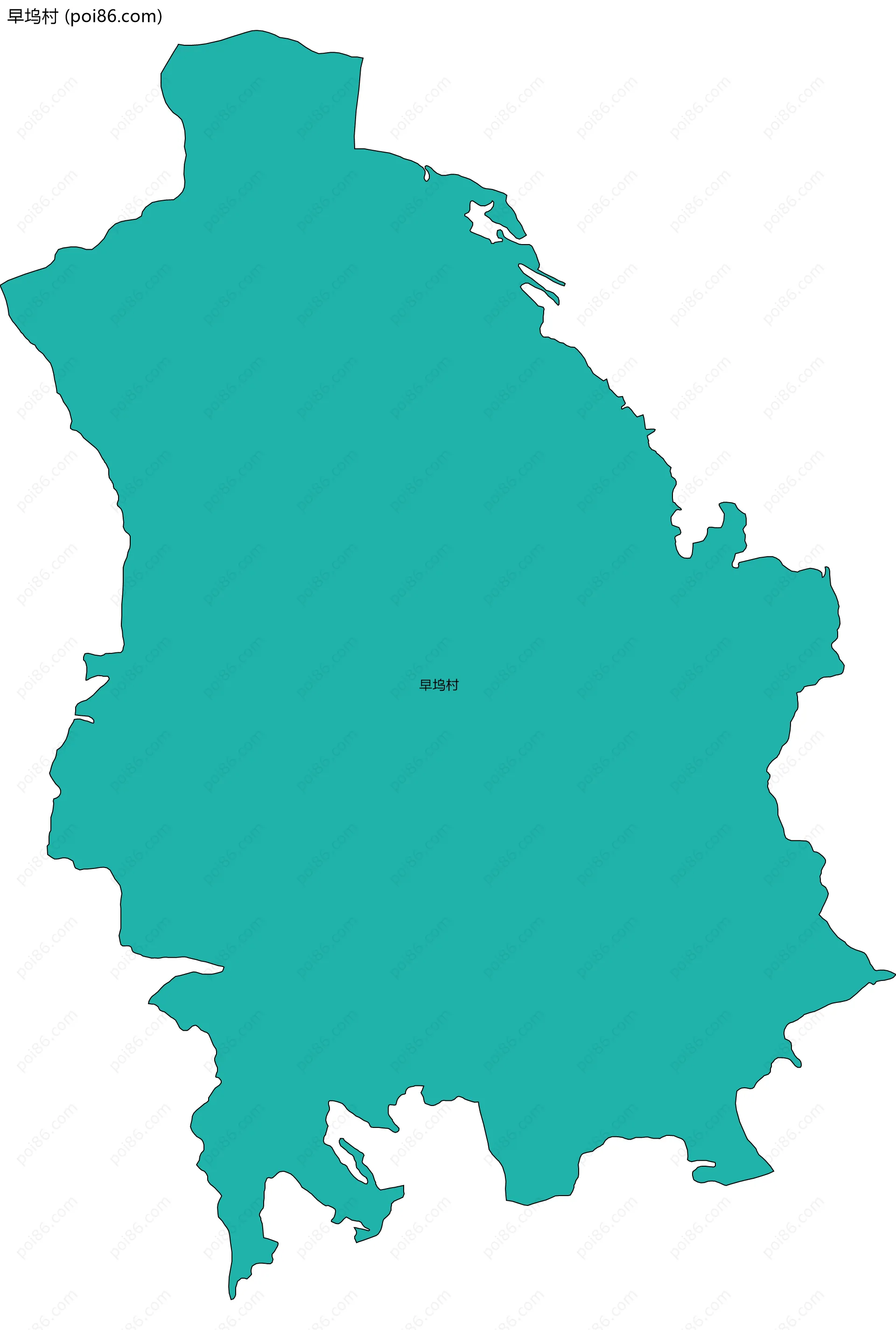 早坞村边界地图