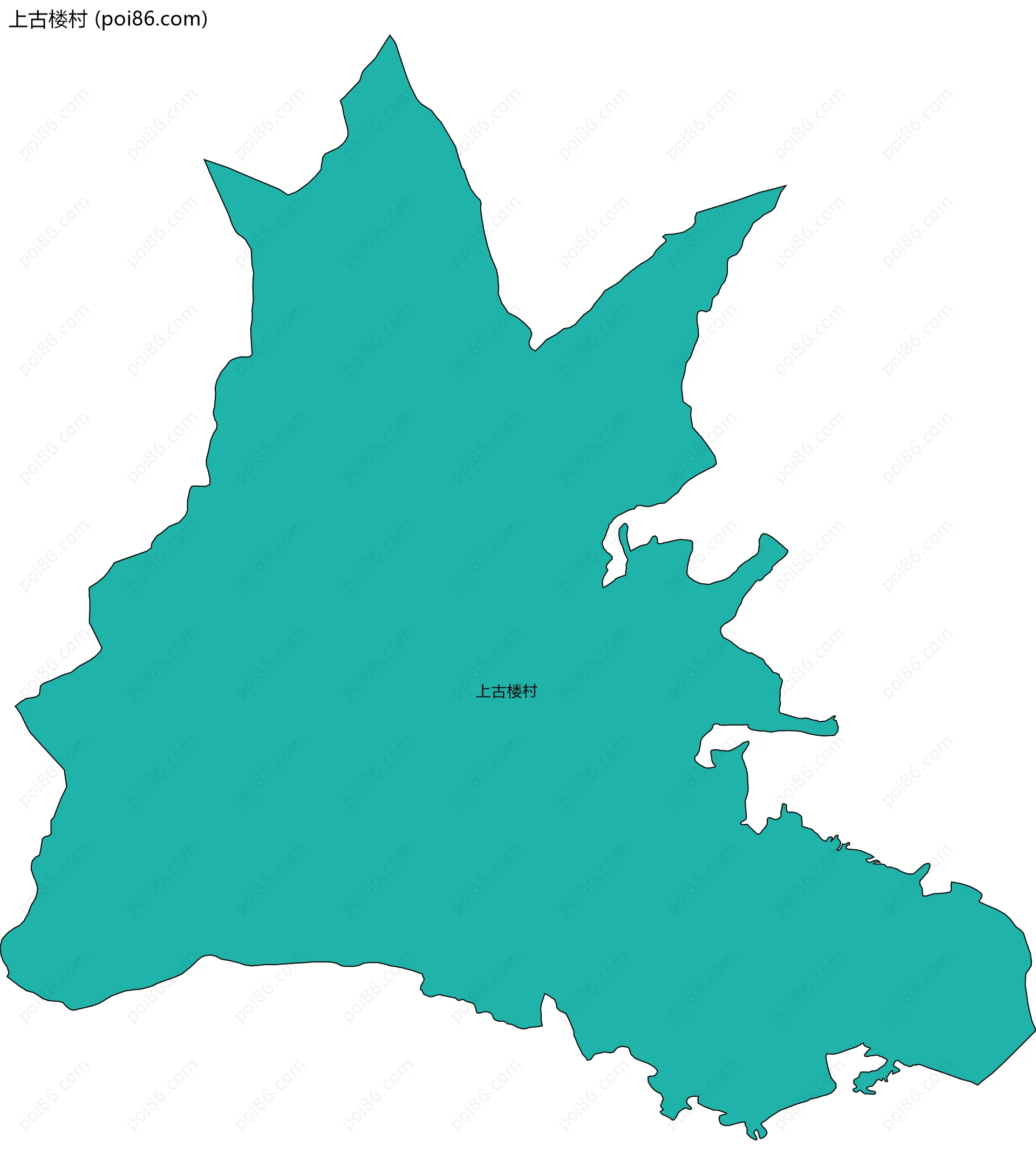 上古楼村边界地图