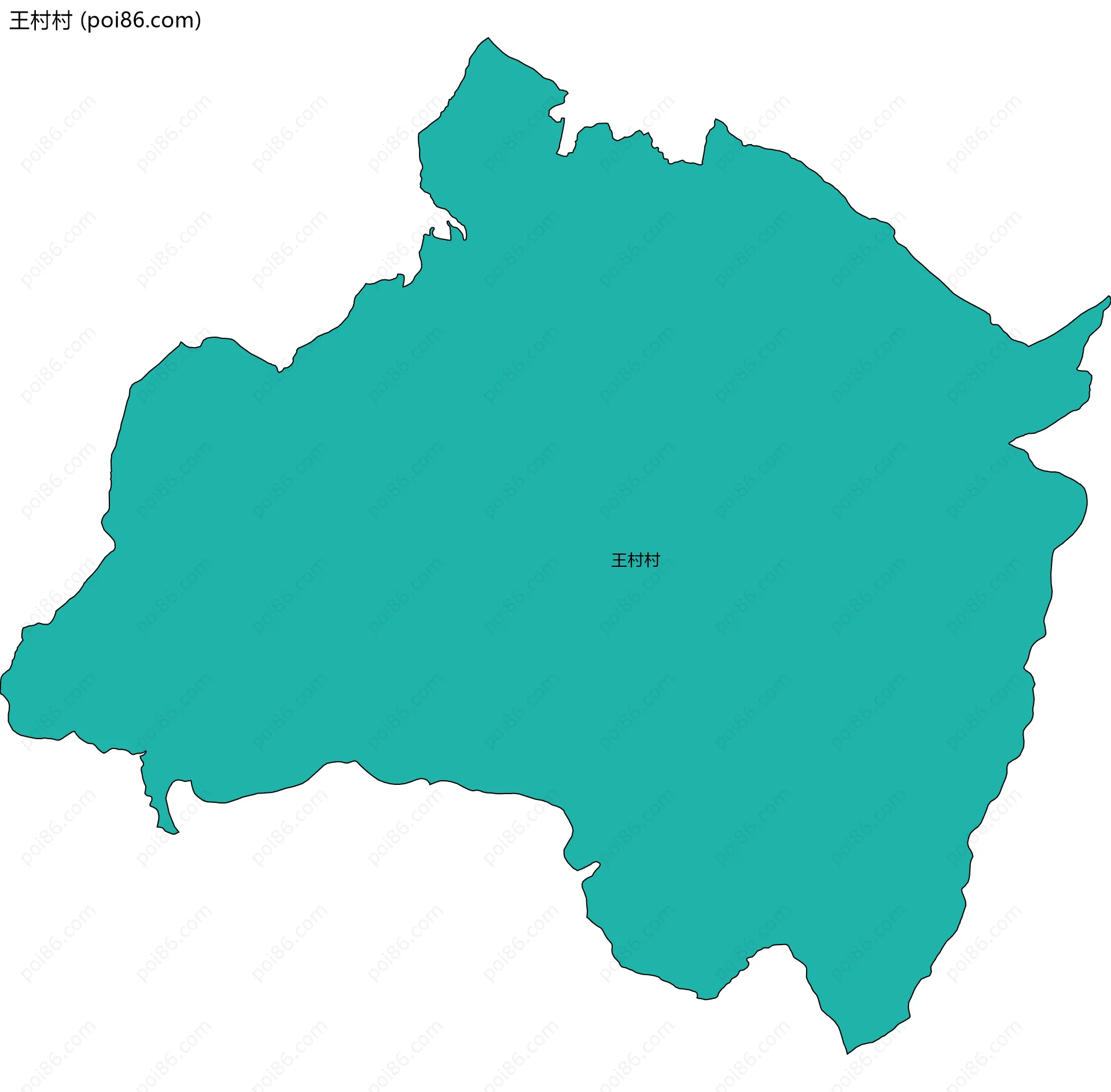 王村村边界地图