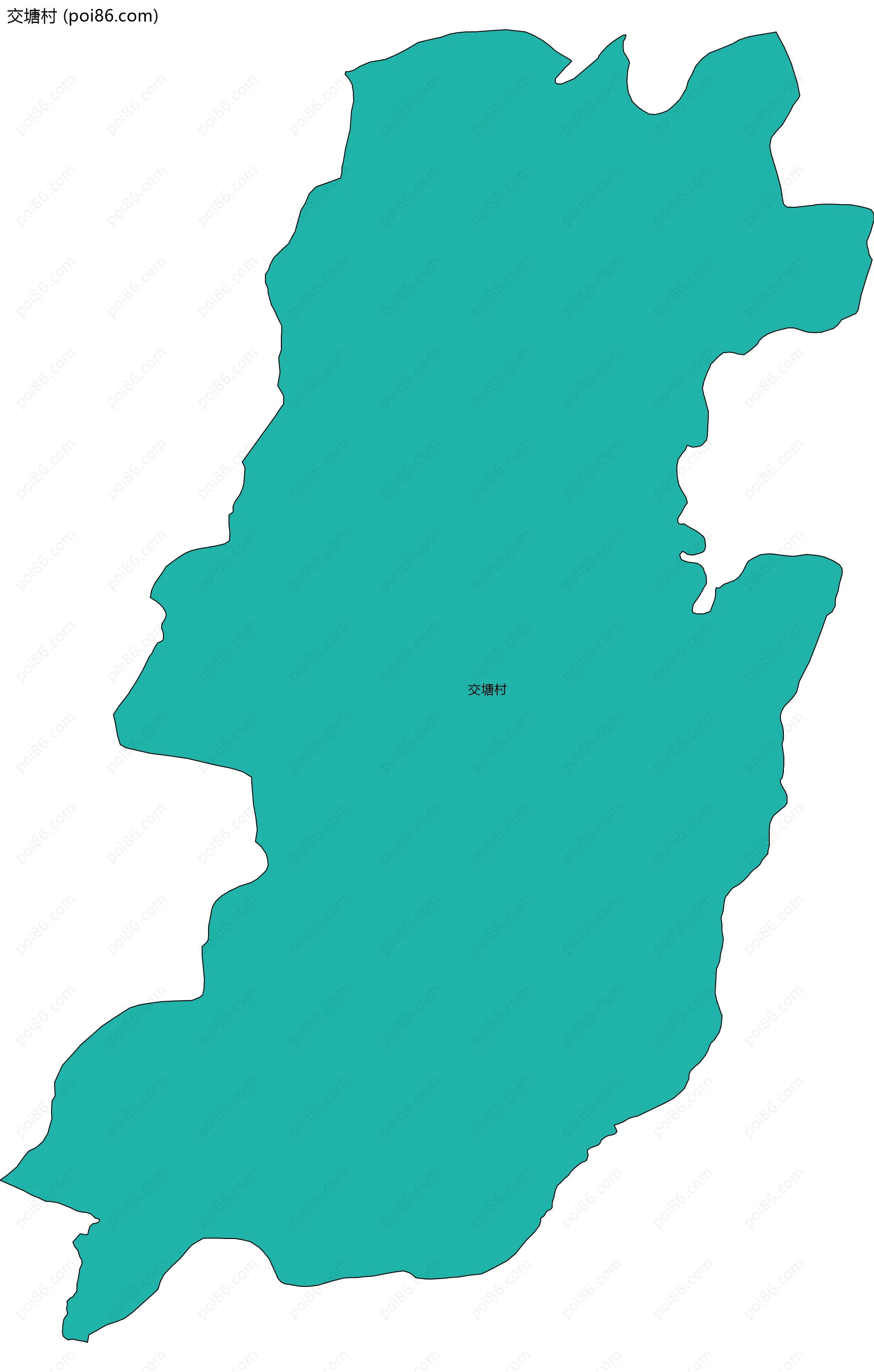 交塘村边界地图