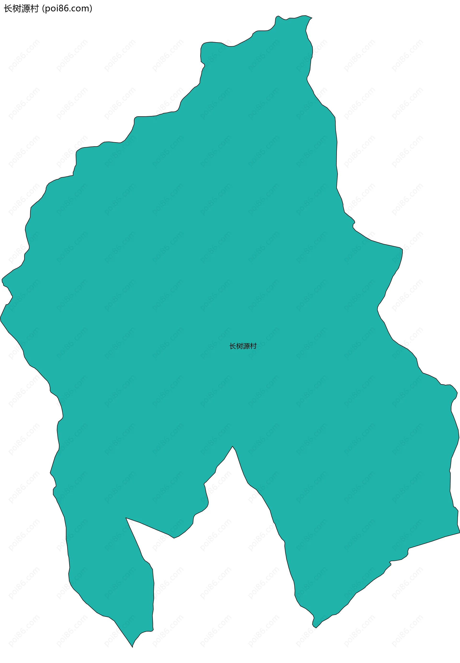 长树源村边界地图