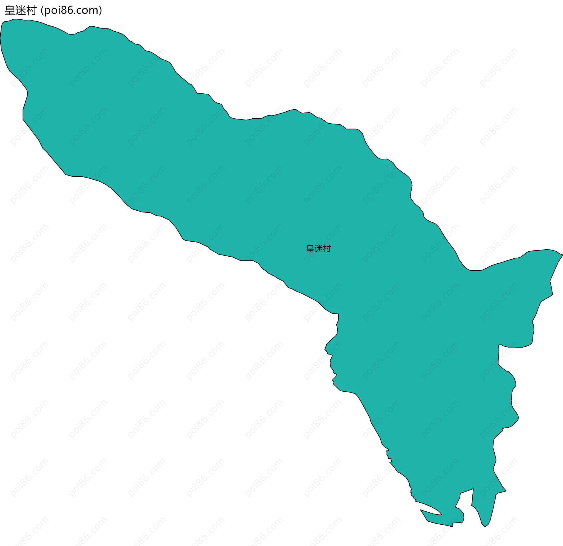 皇迷村边界地图