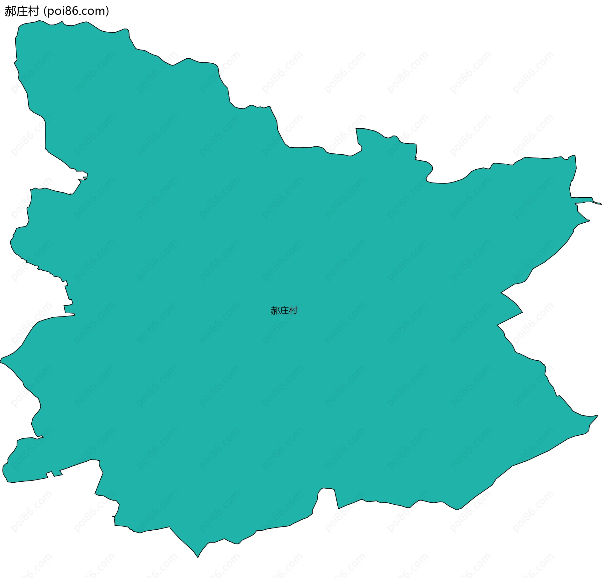 郝庄村边界地图