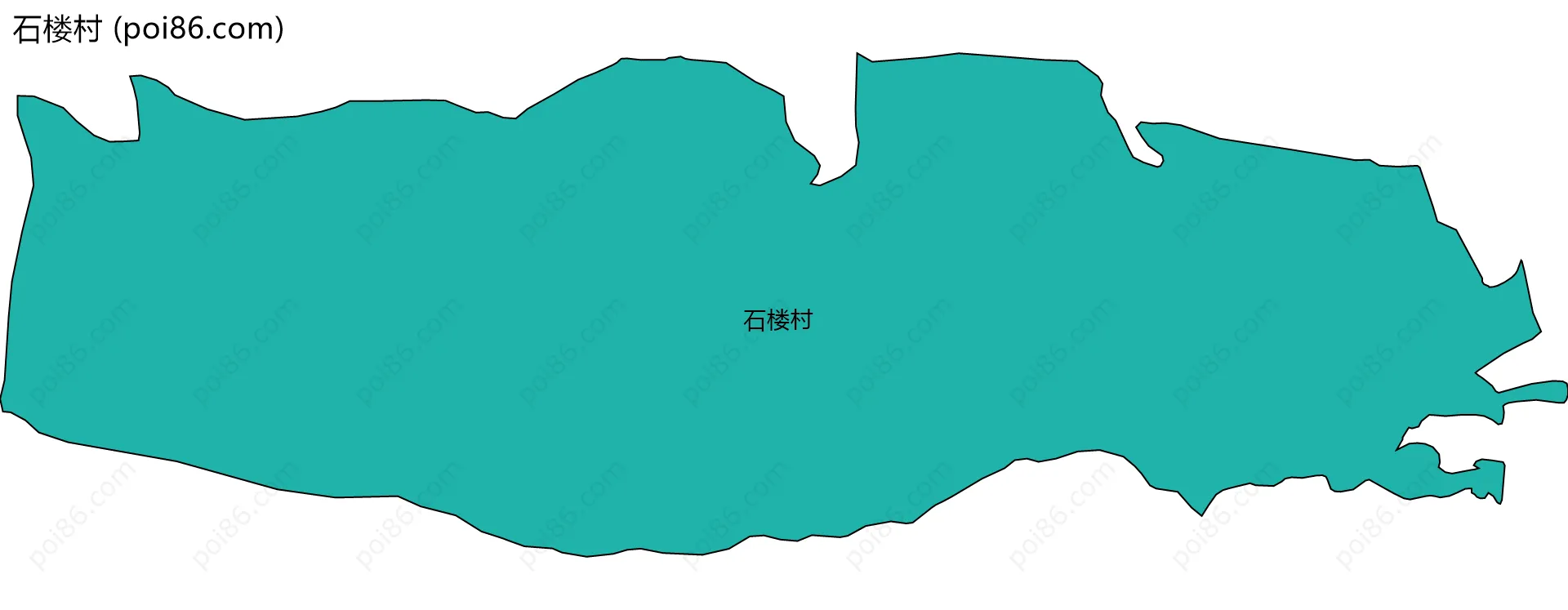 石楼村边界地图