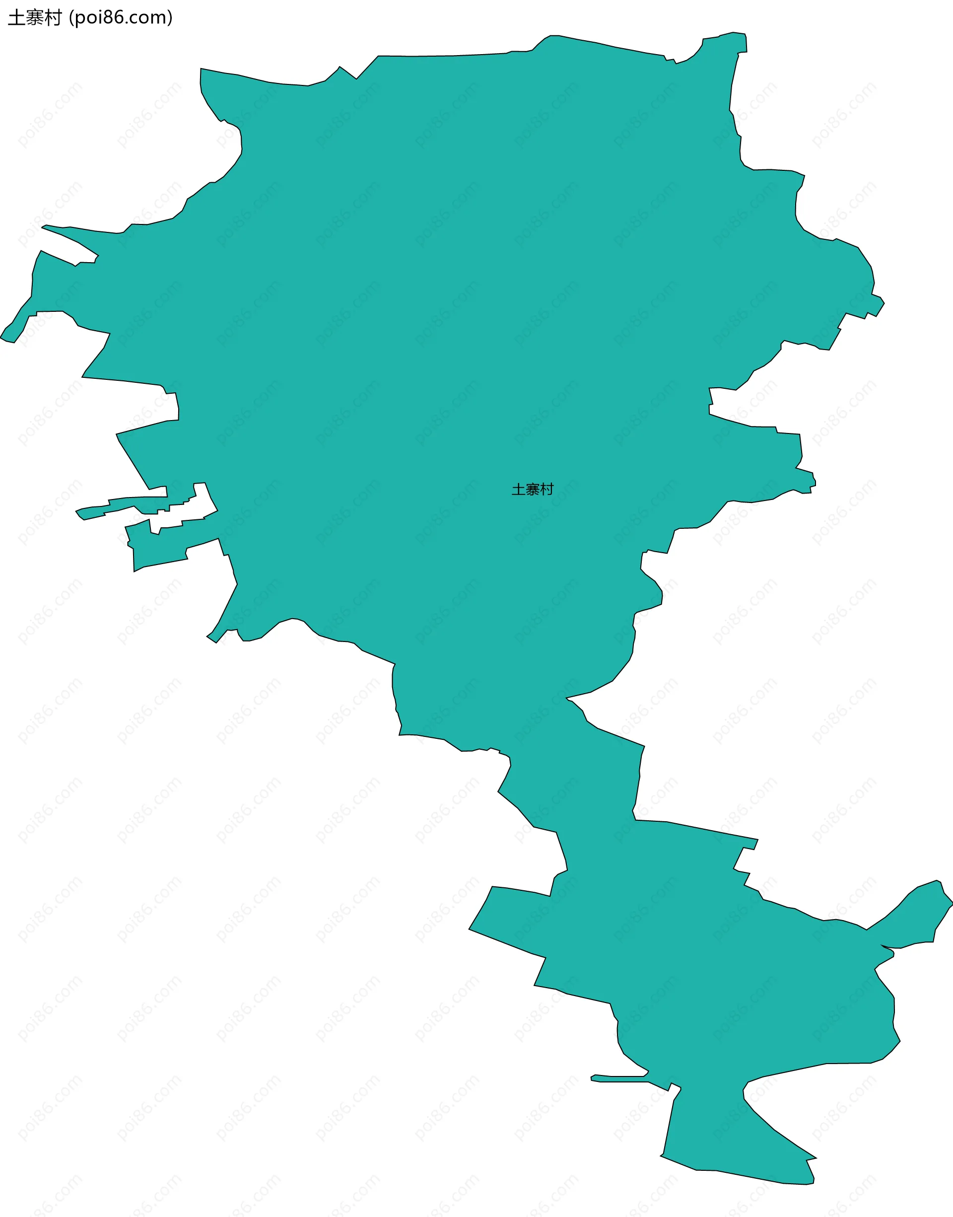 土寨村边界地图