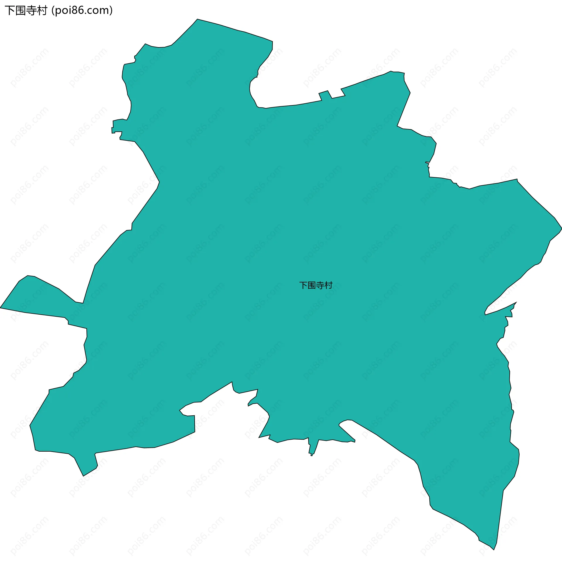 下围寺村边界地图