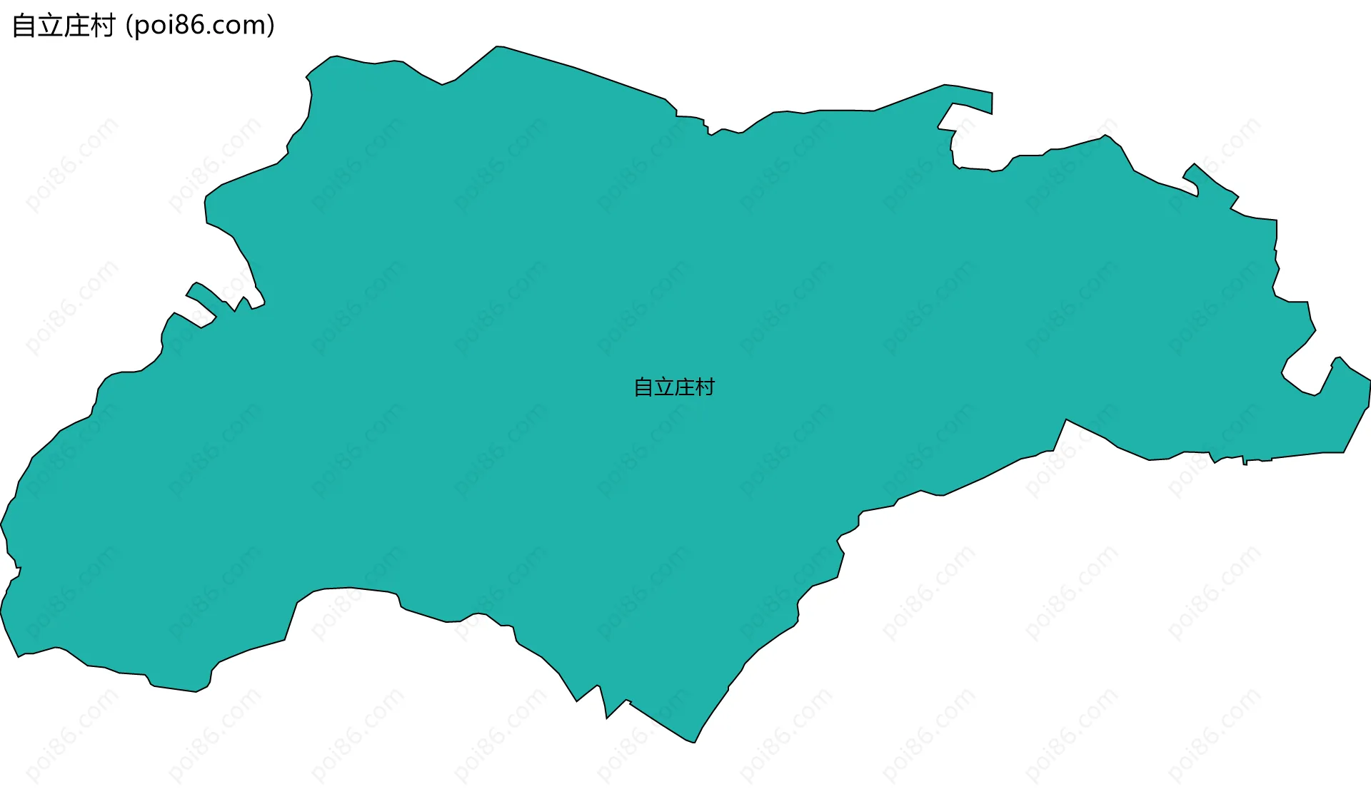 自立庄村边界地图