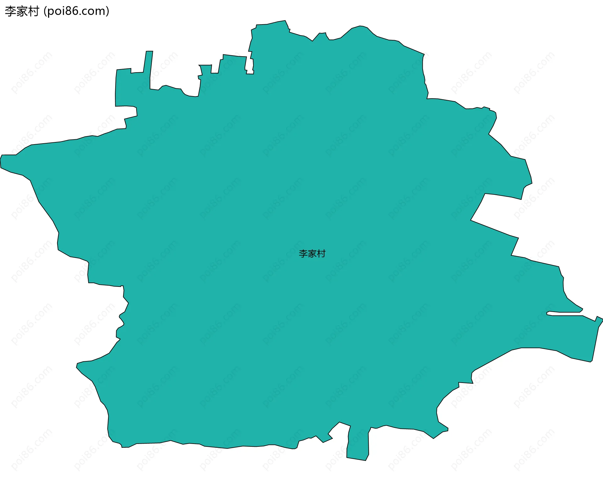 李家村边界地图