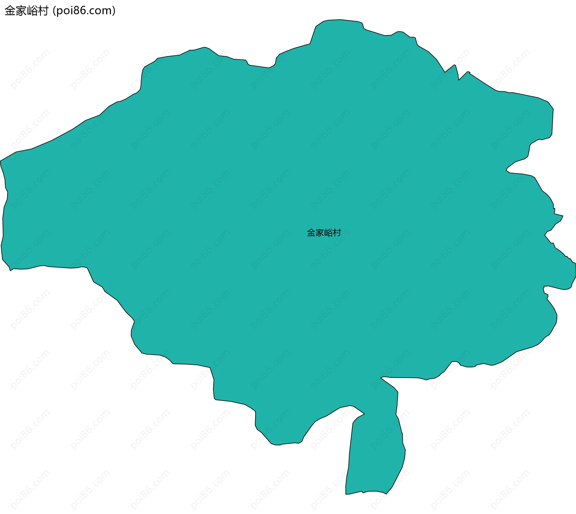 金家峪村边界地图