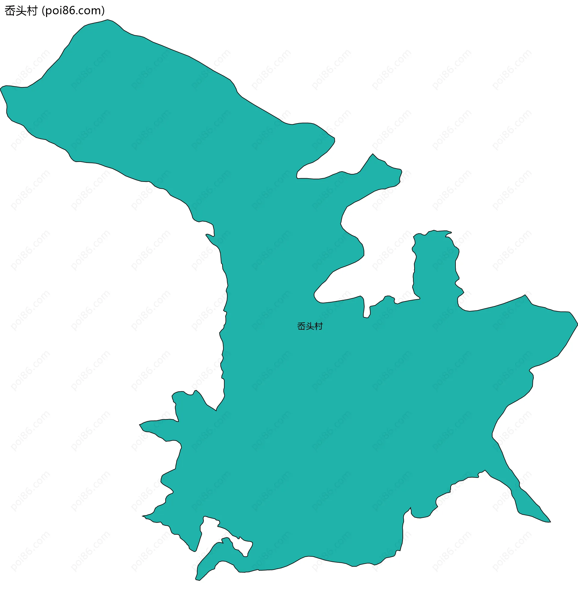 岙头村边界地图