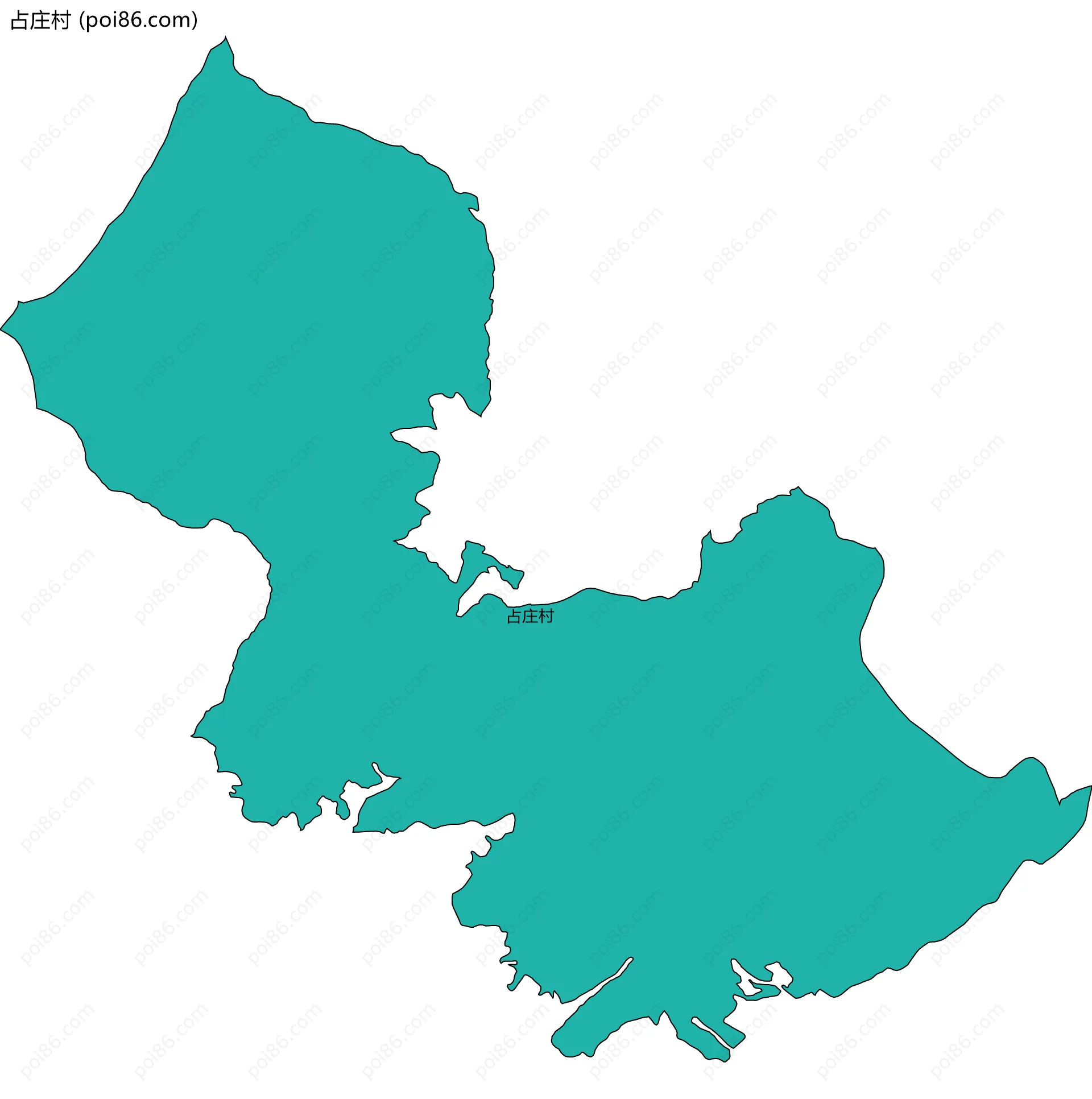 占庄村边界地图