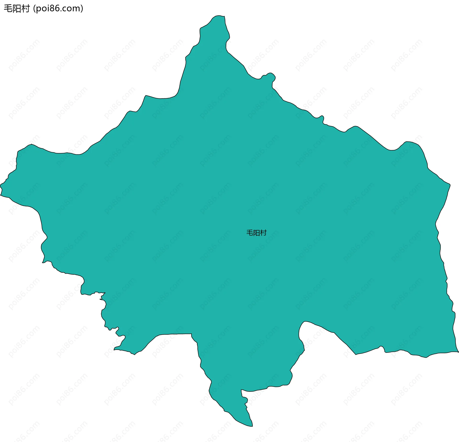 毛阳村边界地图