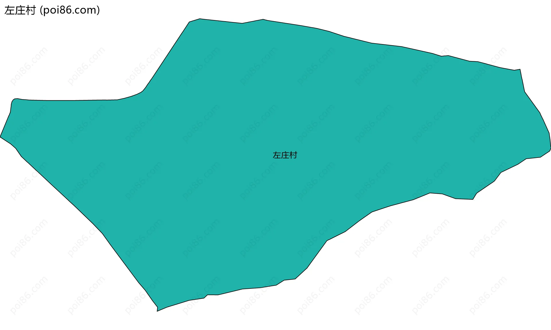左庄村边界地图