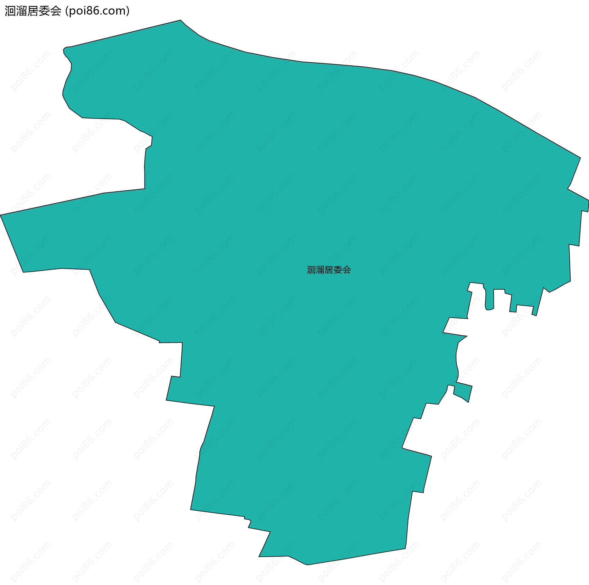 洄溜居委会边界地图