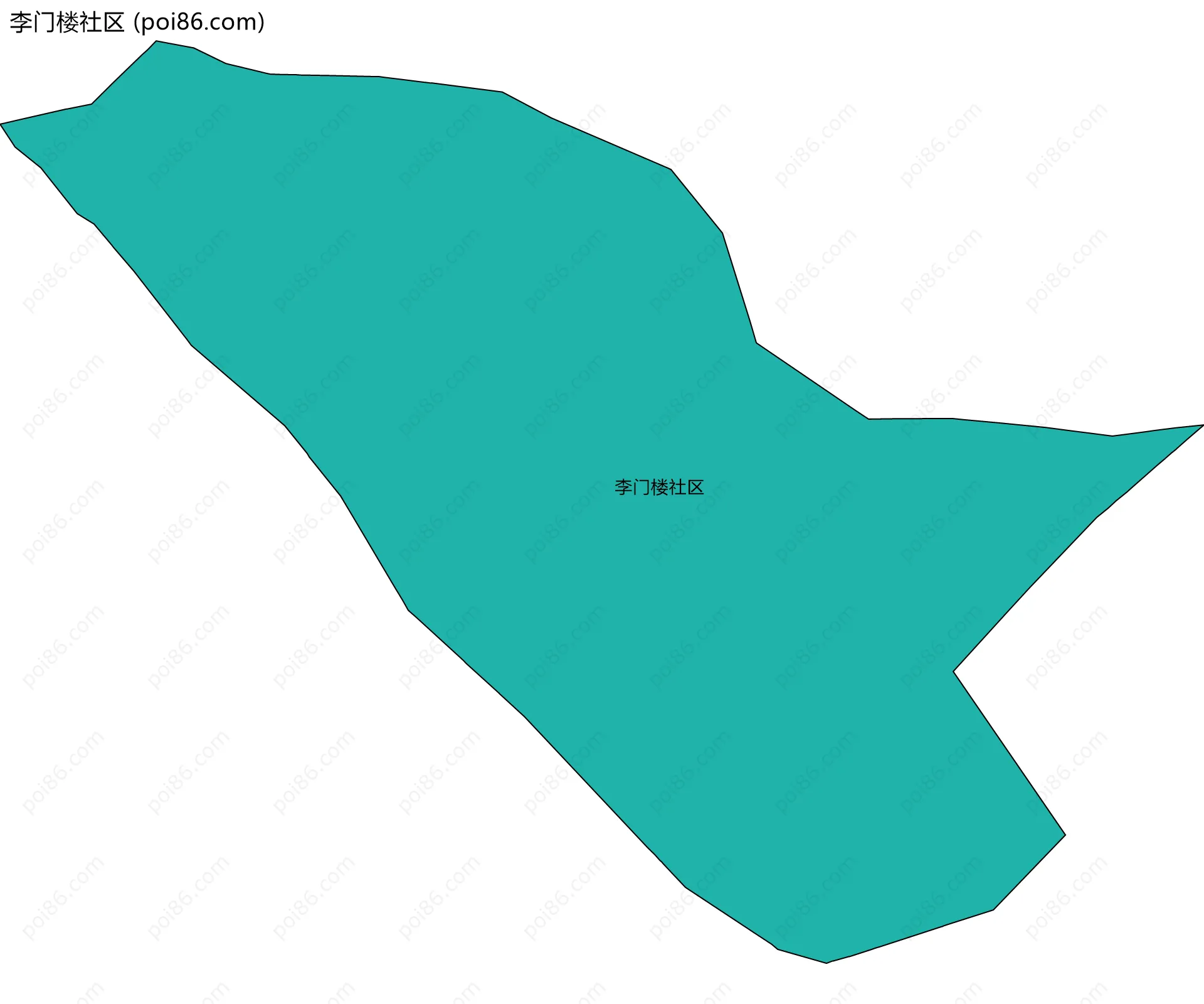 李门楼社区边界地图