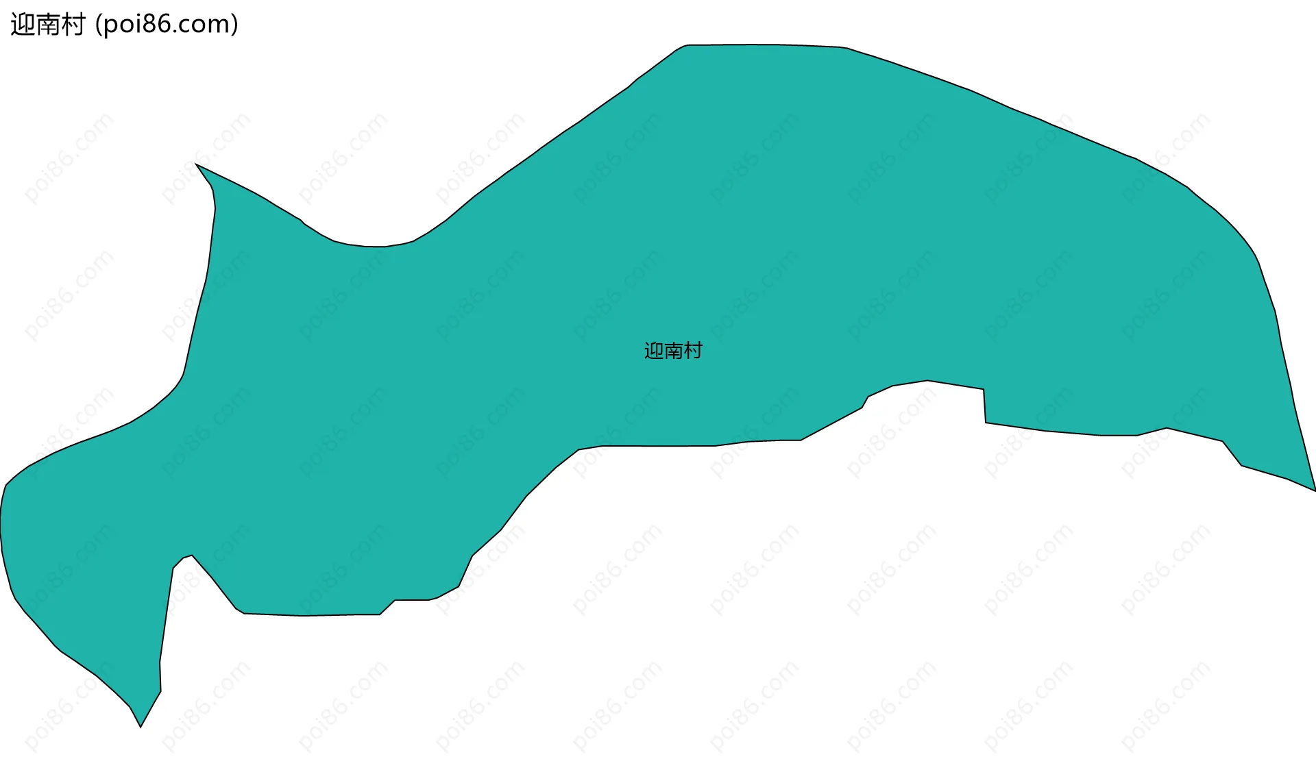 迎南村边界地图