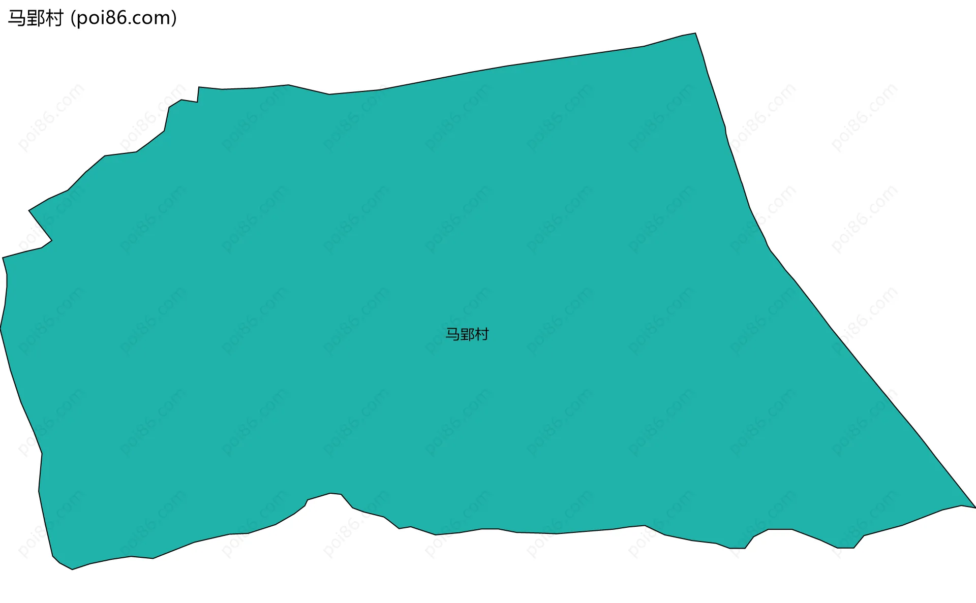 马郢村边界地图