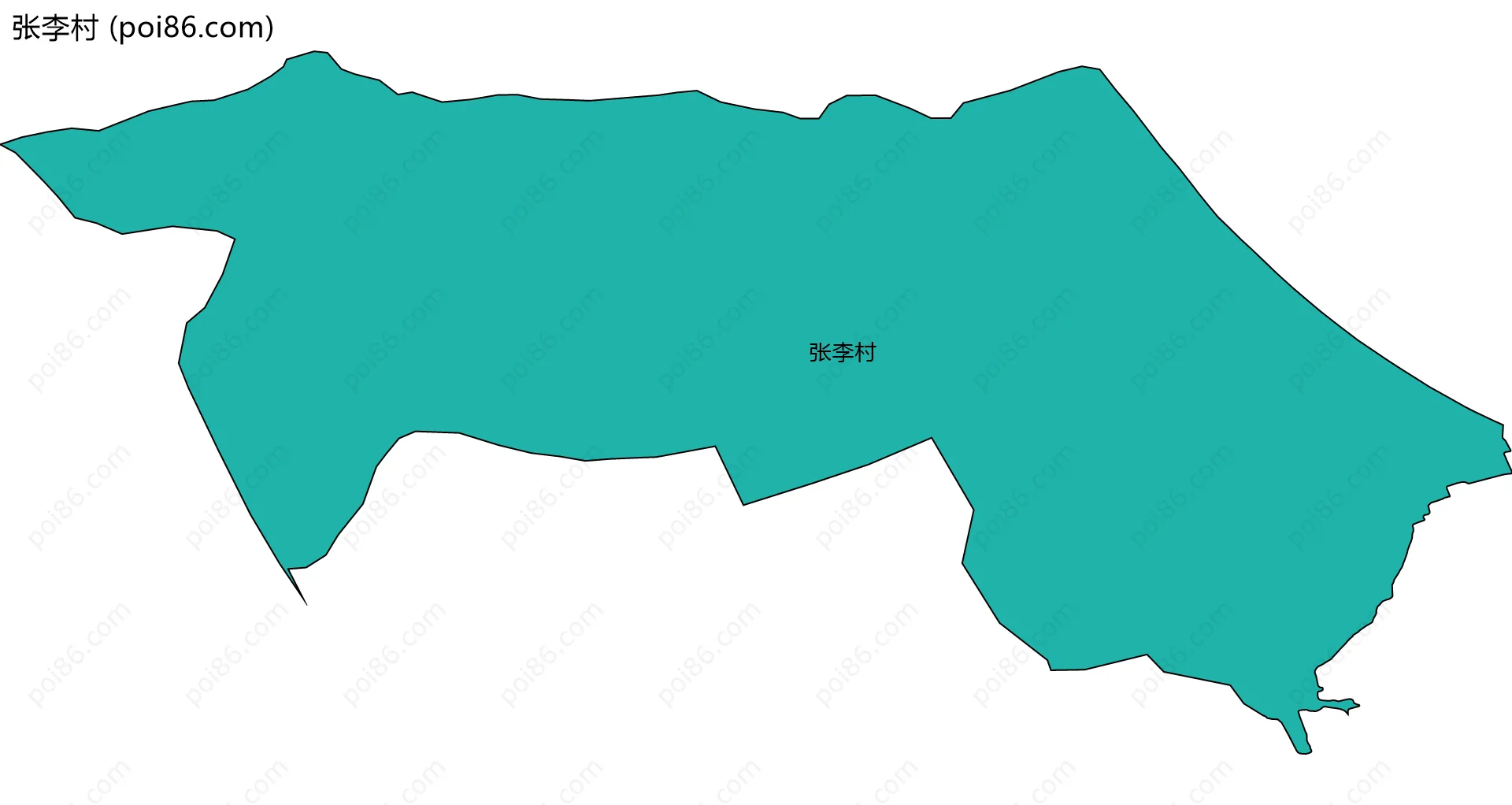 张李村边界地图