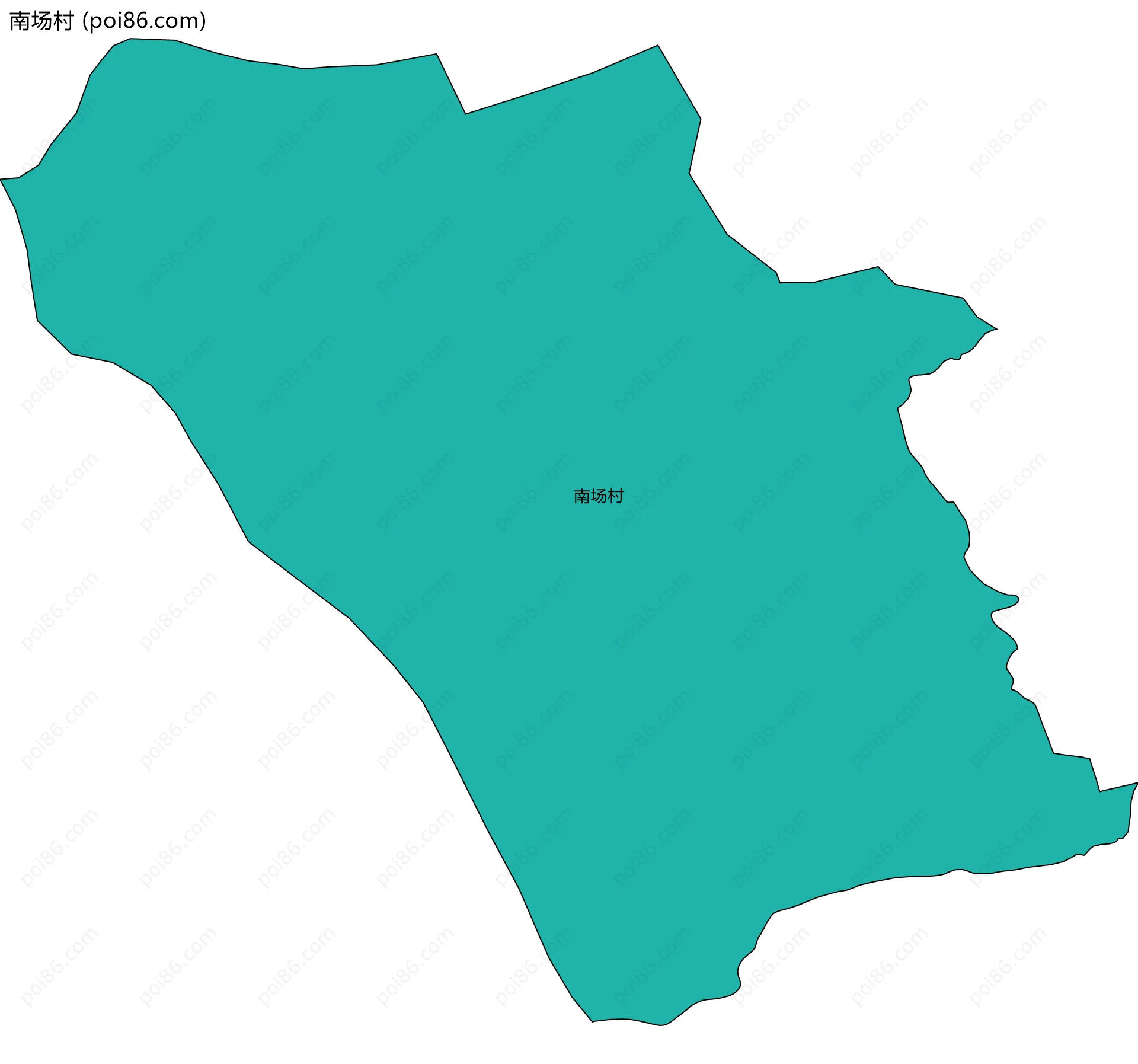 南场村边界地图