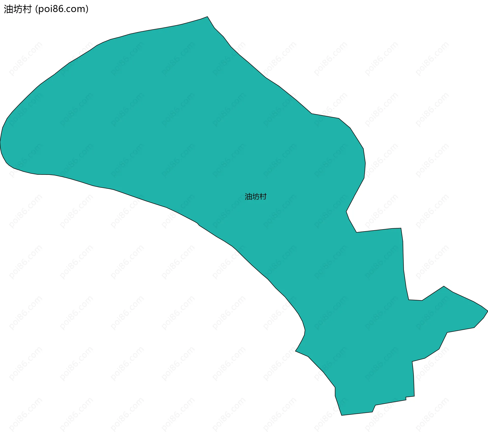 油坊村边界地图