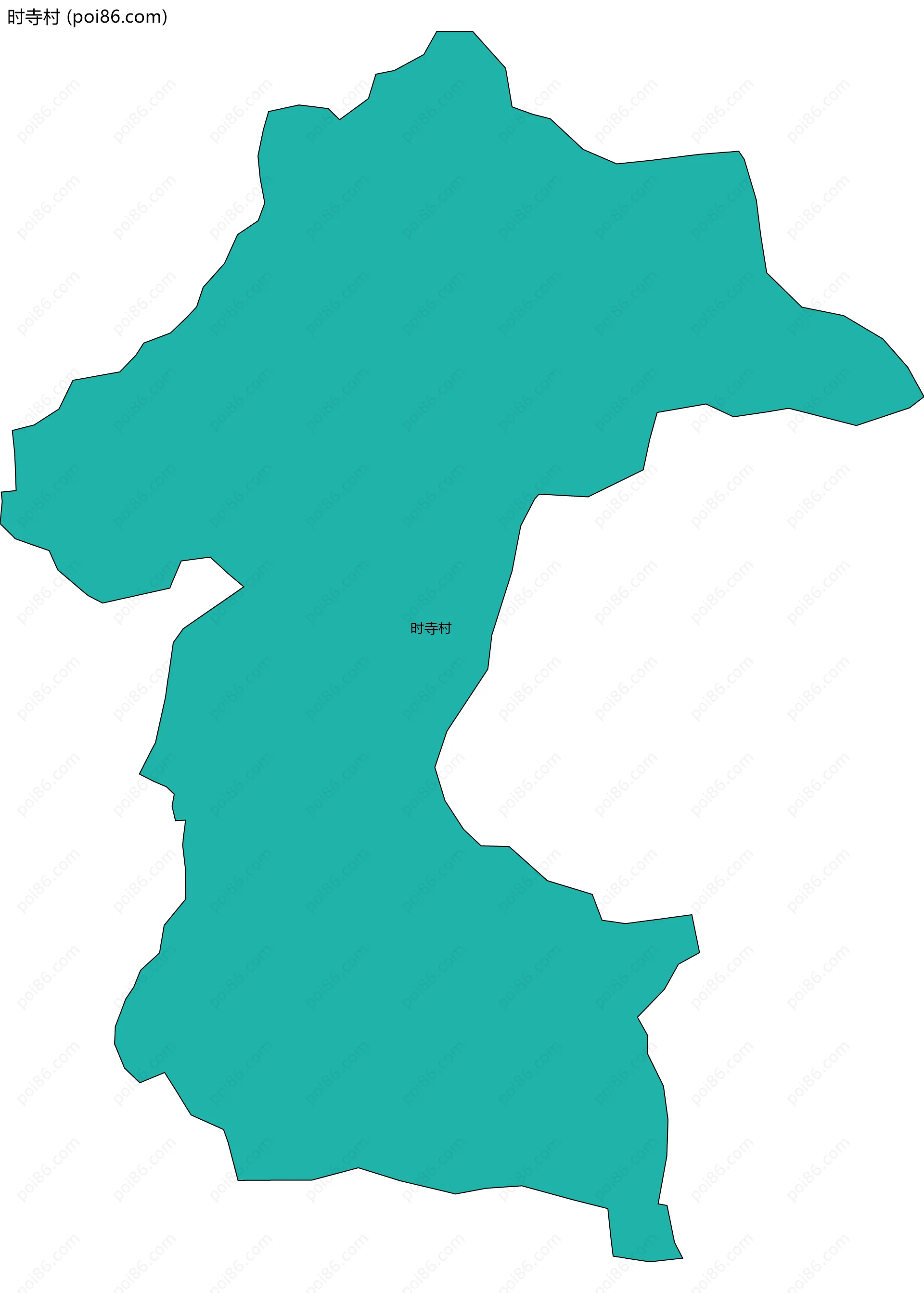 时寺村边界地图