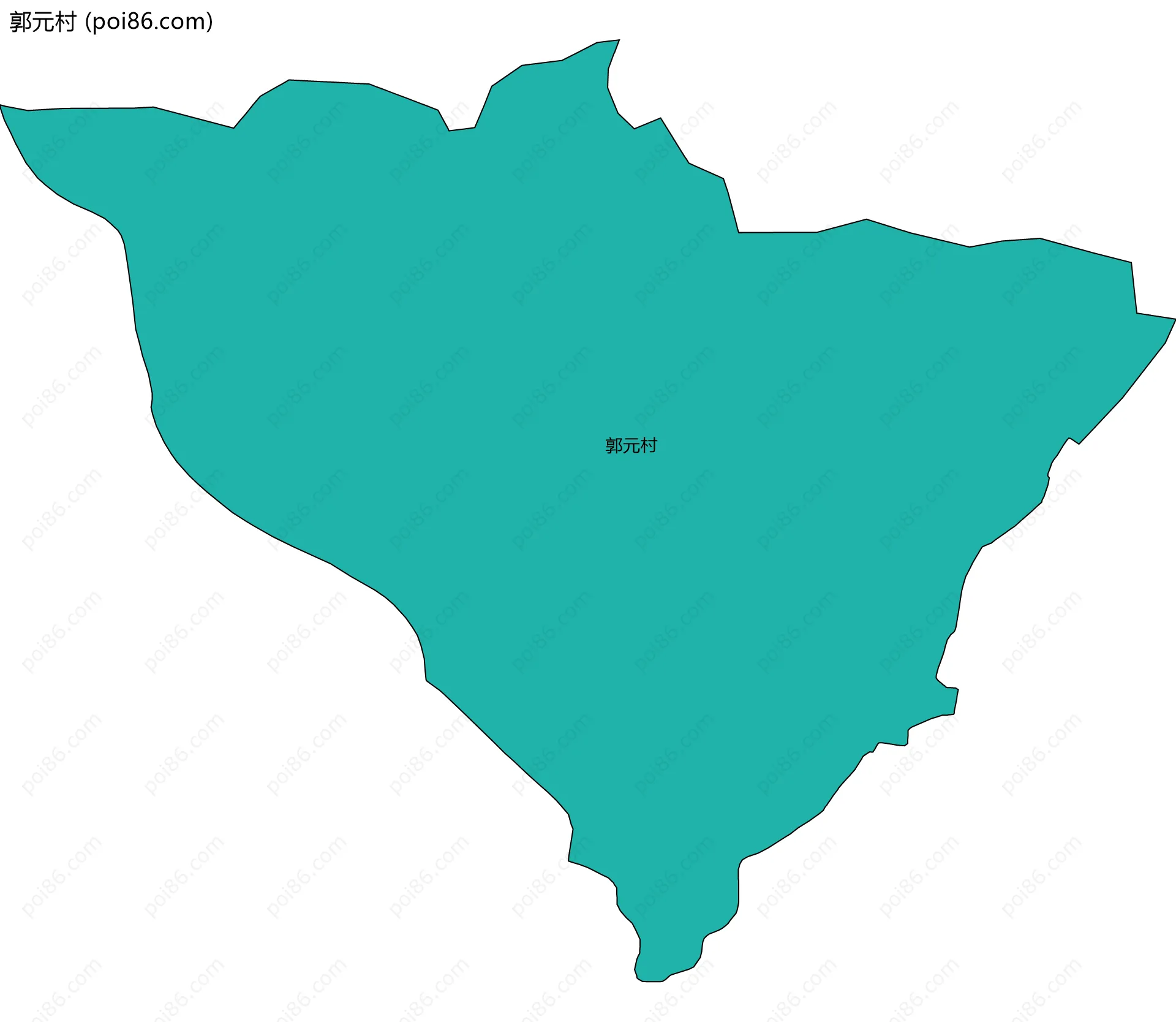 郭元村边界地图