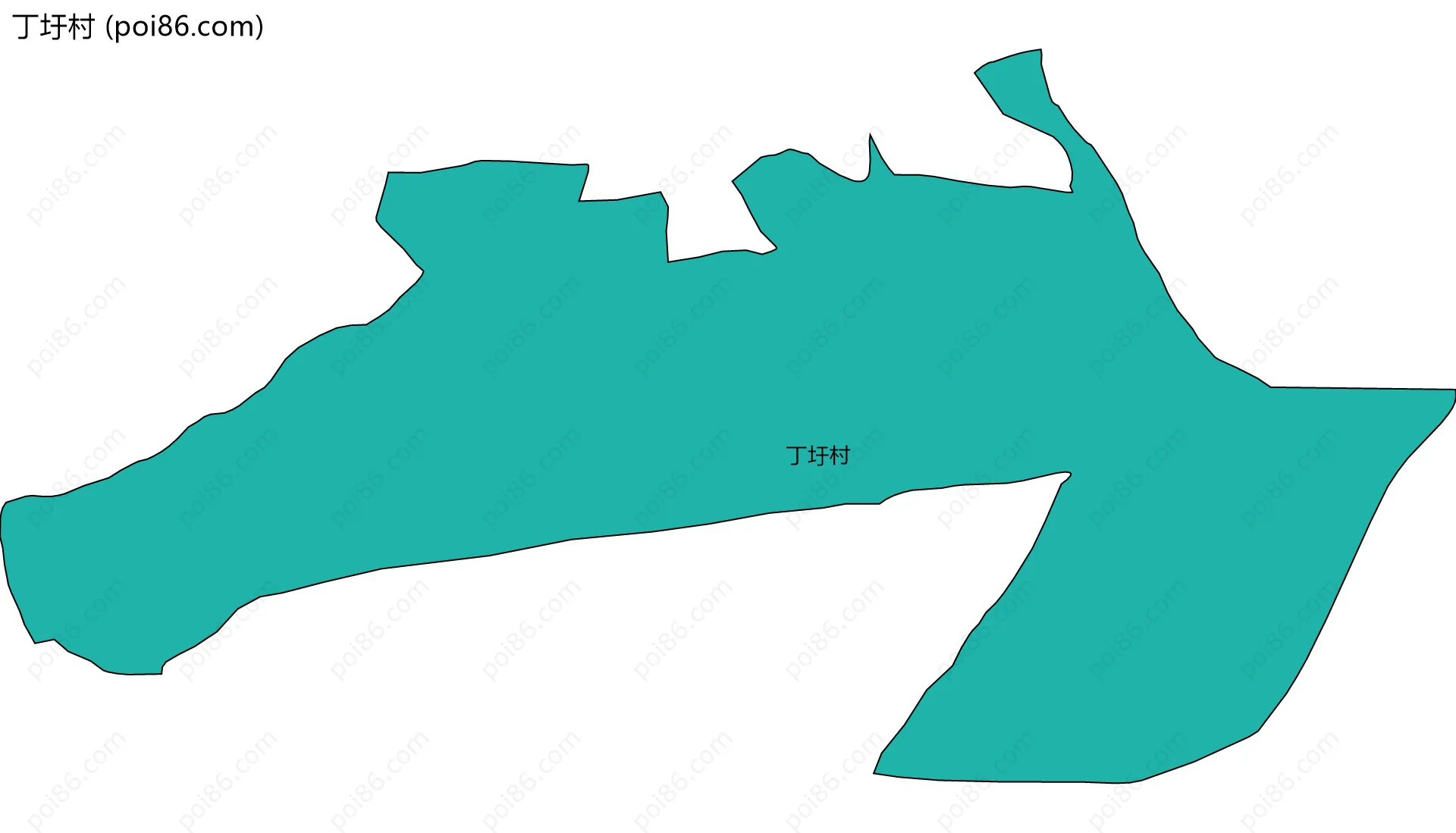 丁圩村边界地图