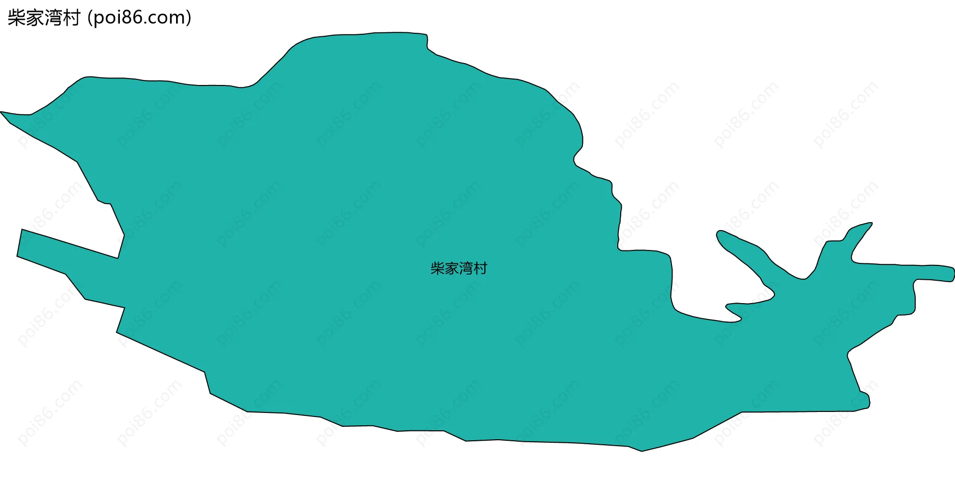 柴家湾村边界地图