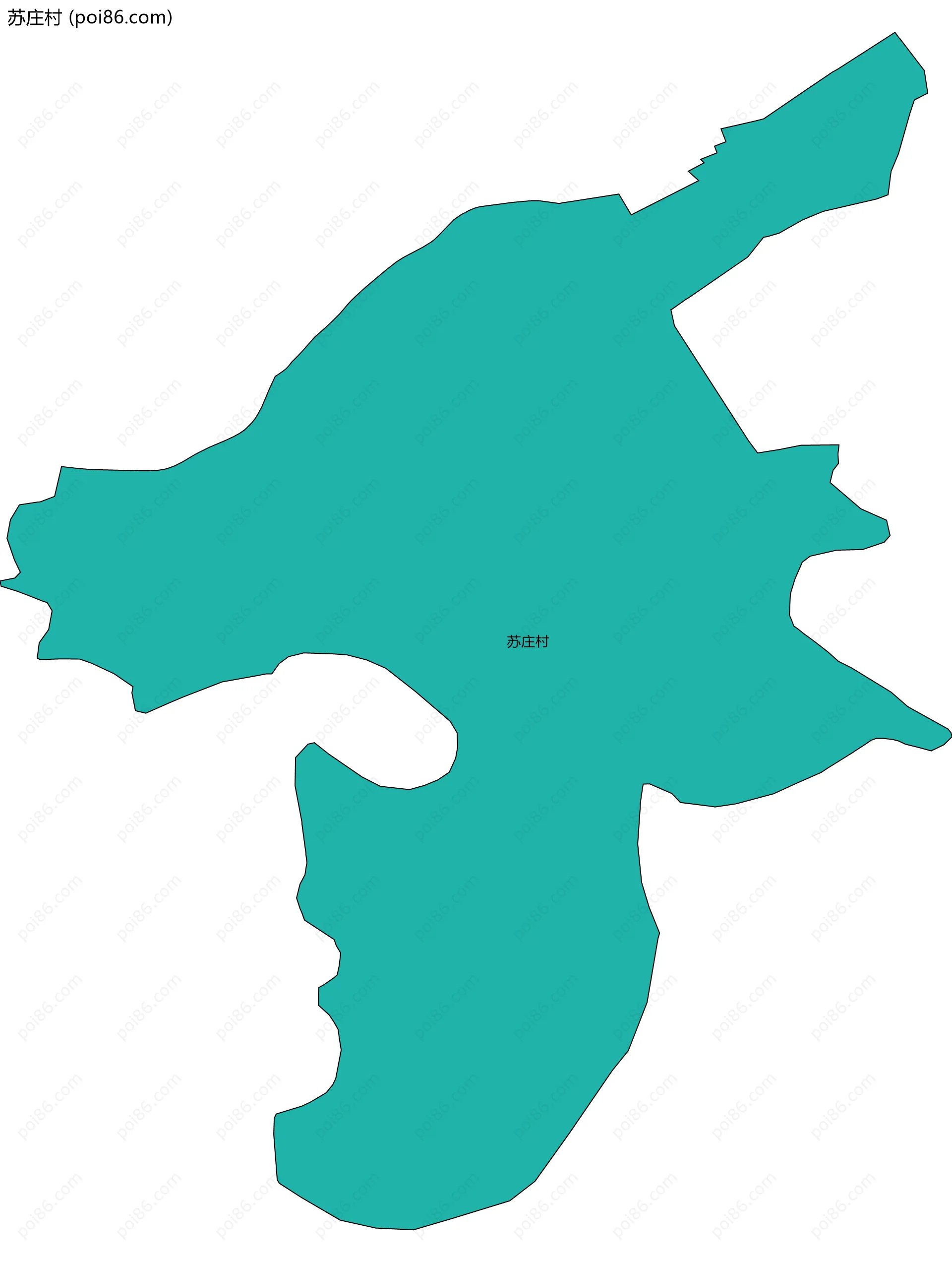 苏庄村边界地图