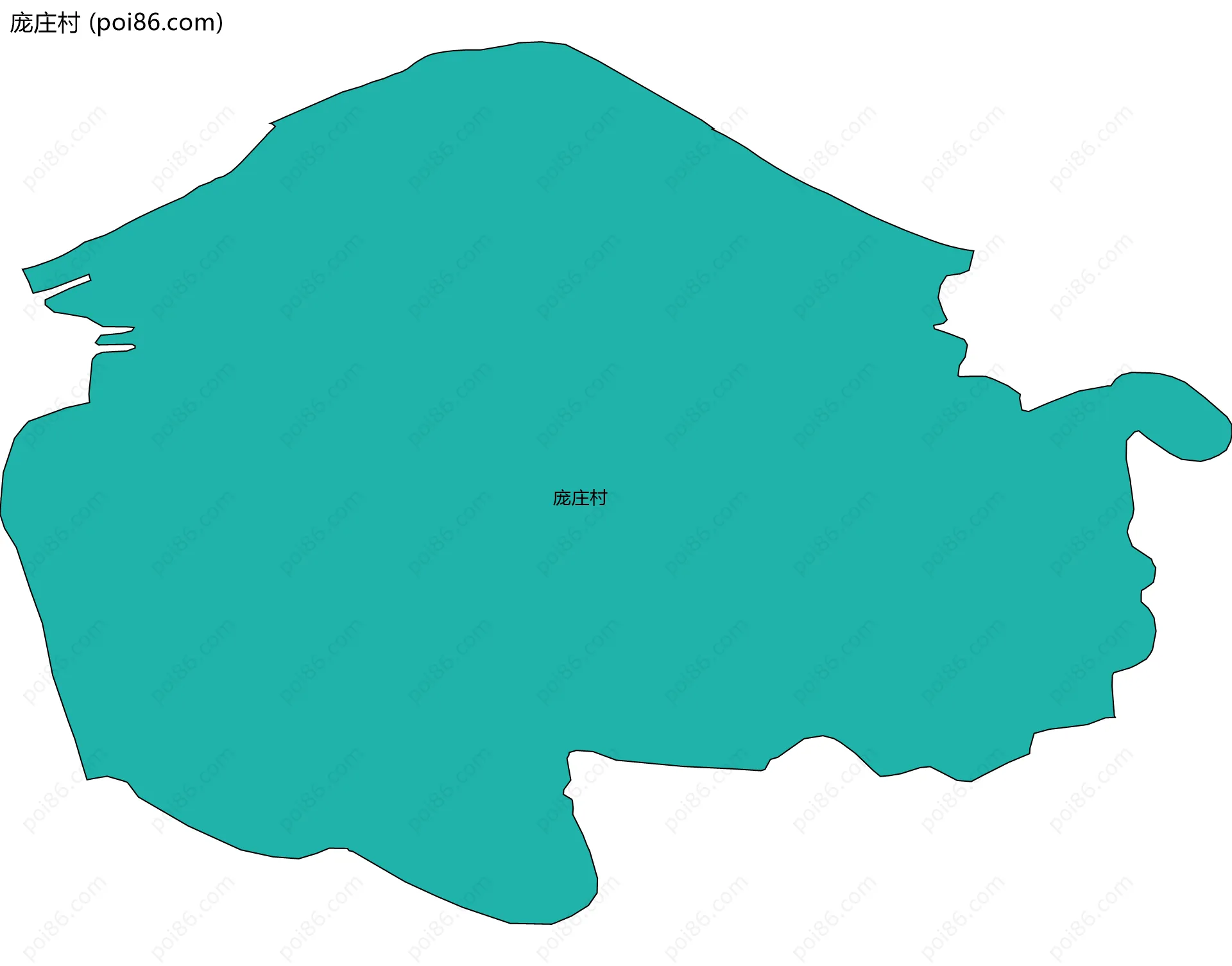庞庄村边界地图