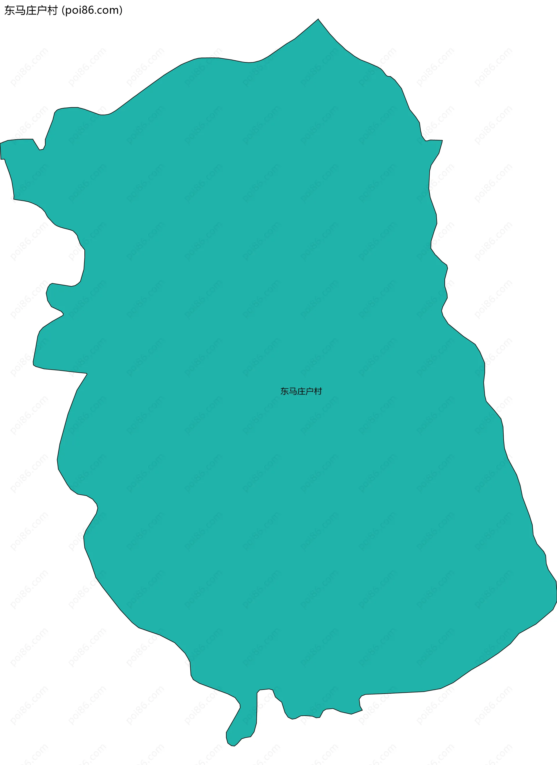 东马庄户村边界地图