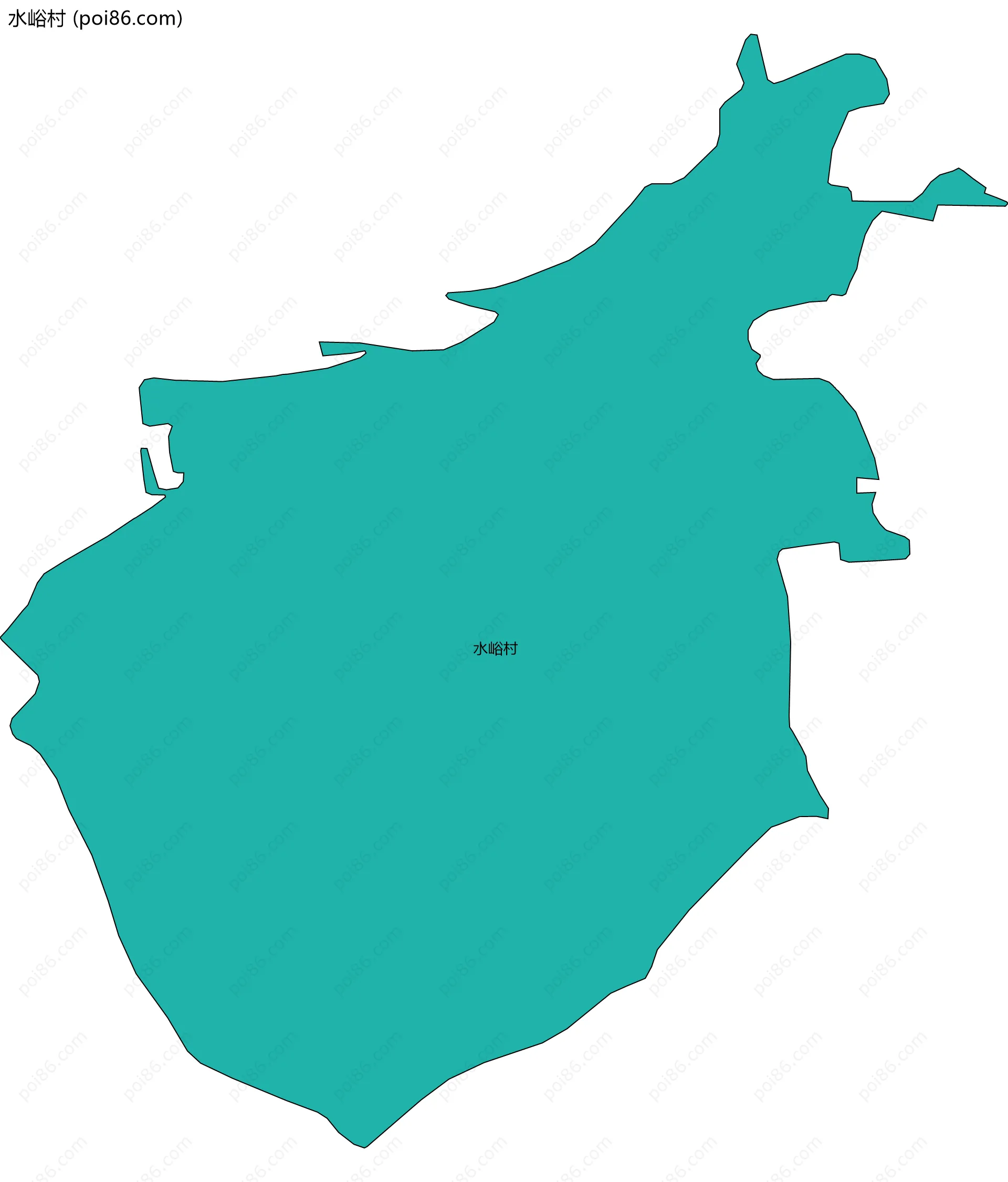 水峪村边界地图