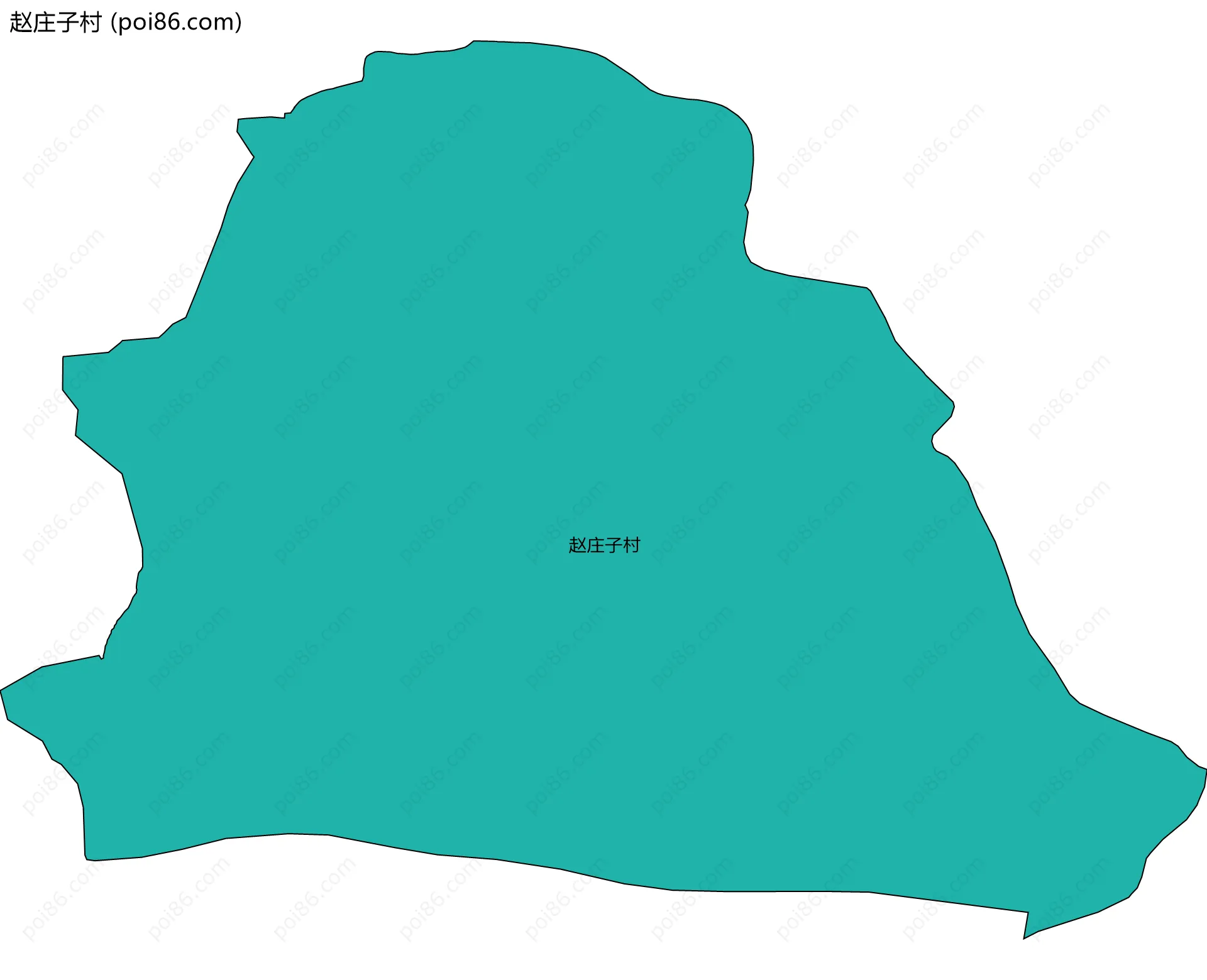 赵庄子村边界地图