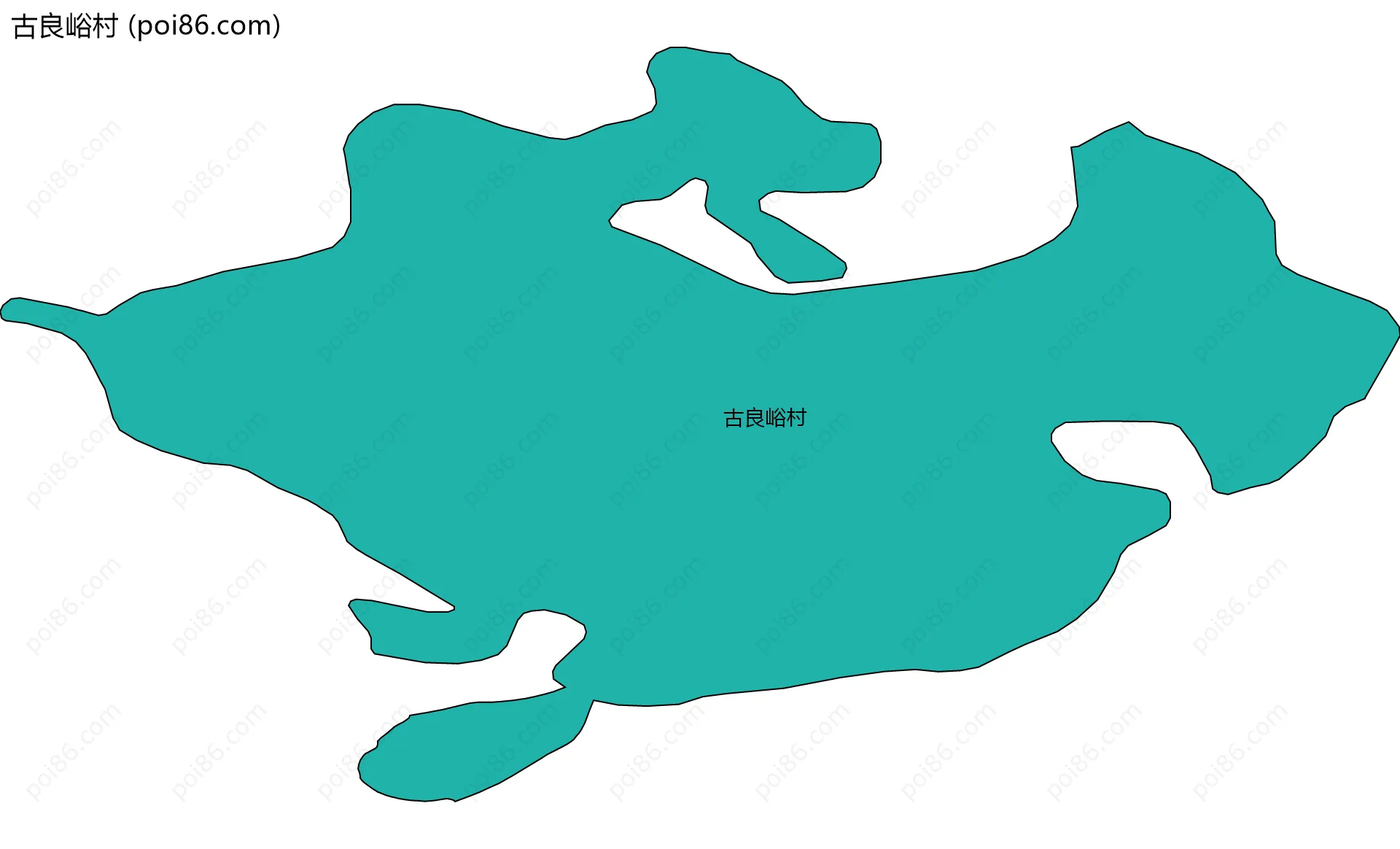 古良峪村边界地图