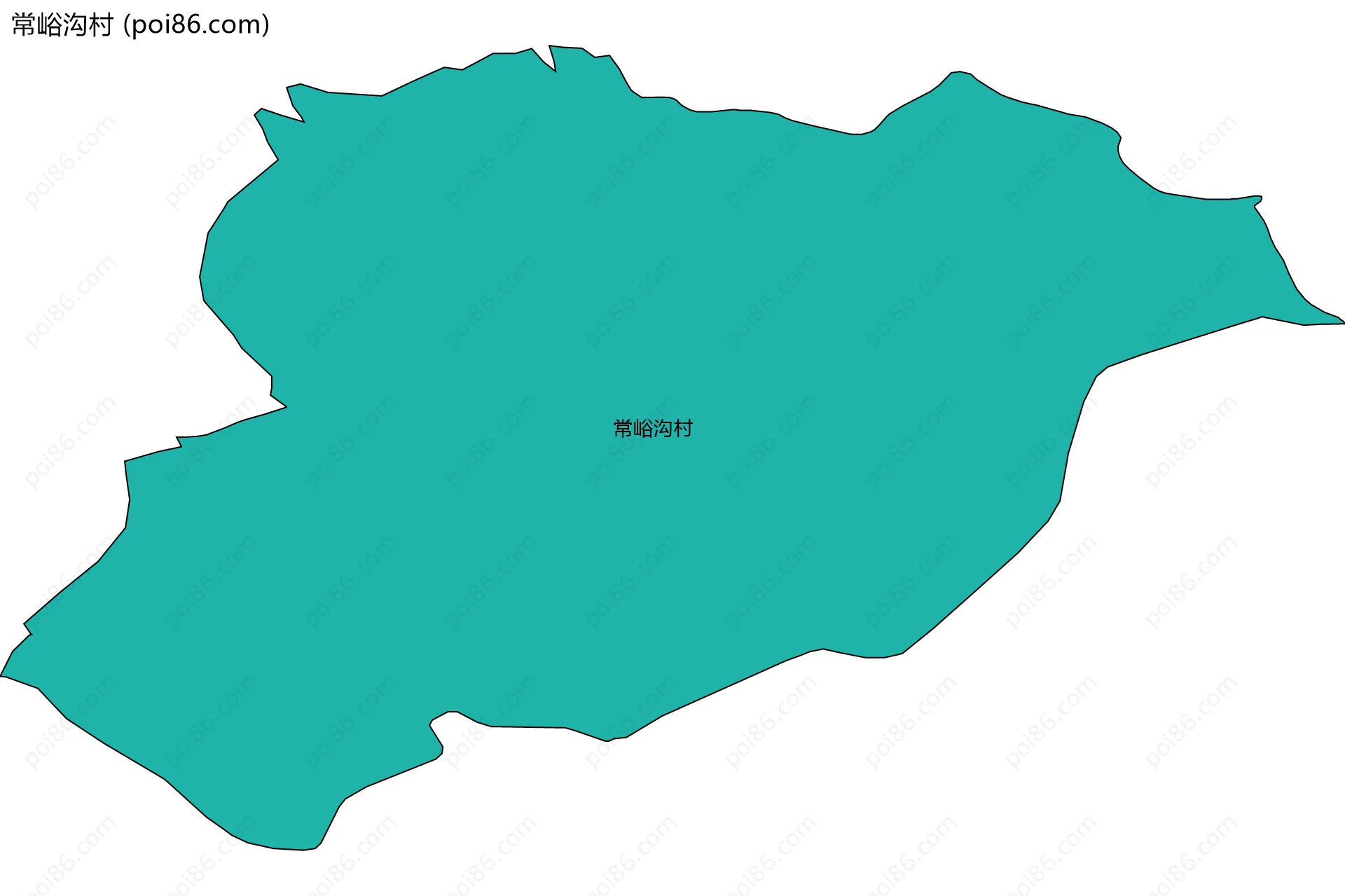 常峪沟村边界地图